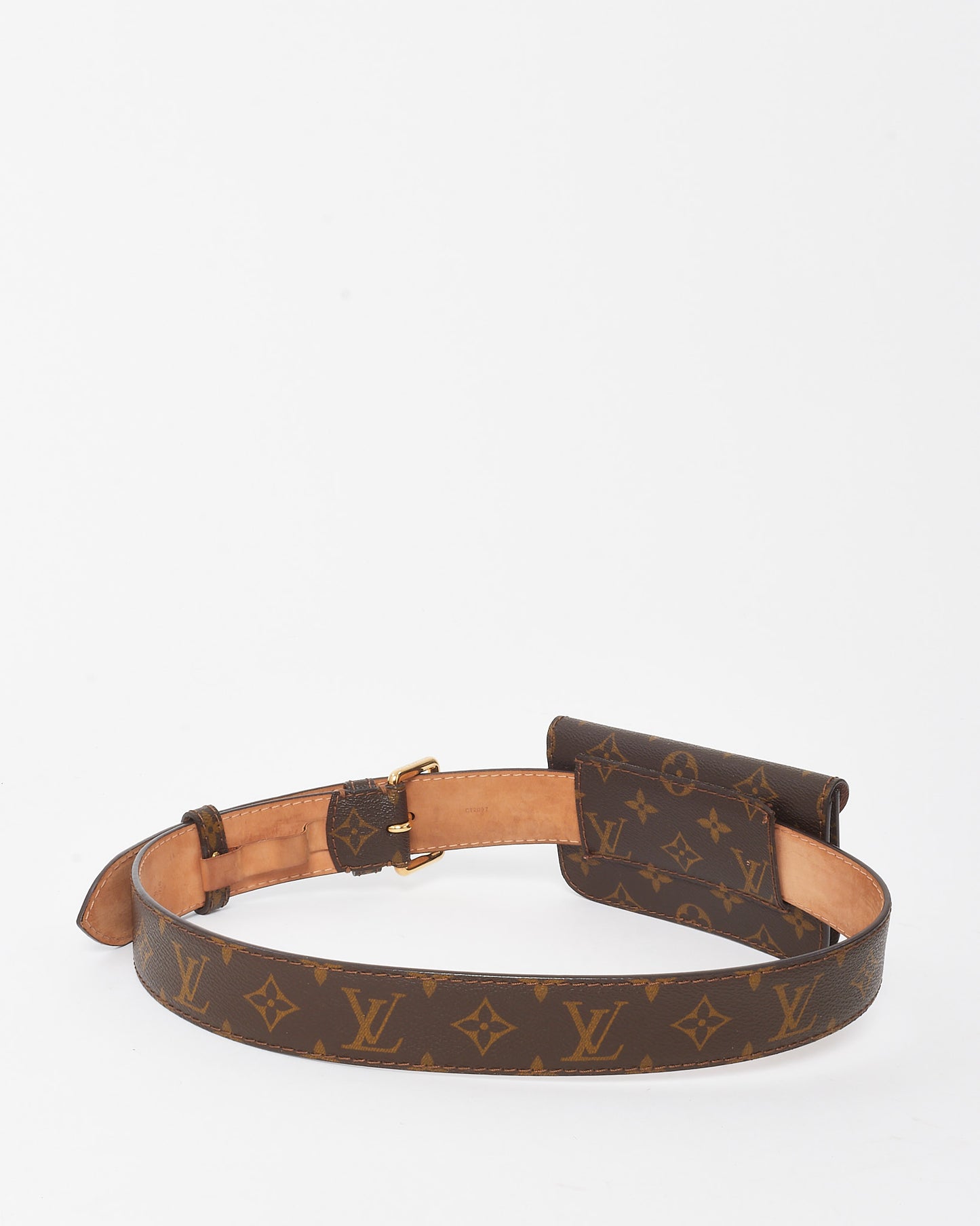 Louis Vuitton Monogram Canvas Monogram Pochette Solo Belt - 90/36