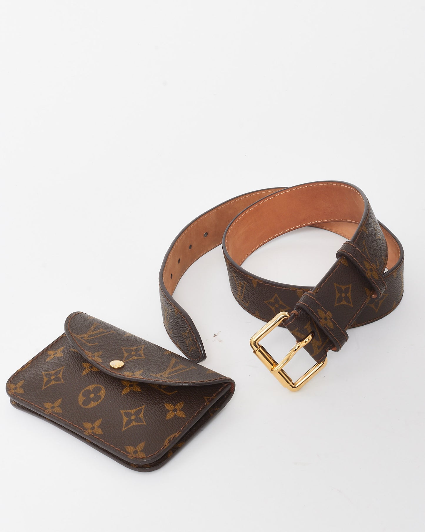 Louis Vuitton Monogram Canvas Monogram Pochette Solo Belt - 90/36