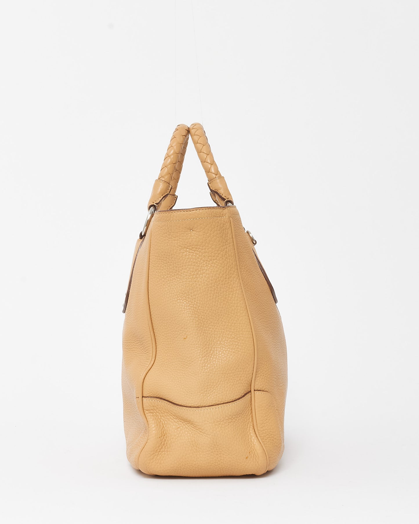 Prada Beige Vitello Daino Leather 2Way Tote Bag