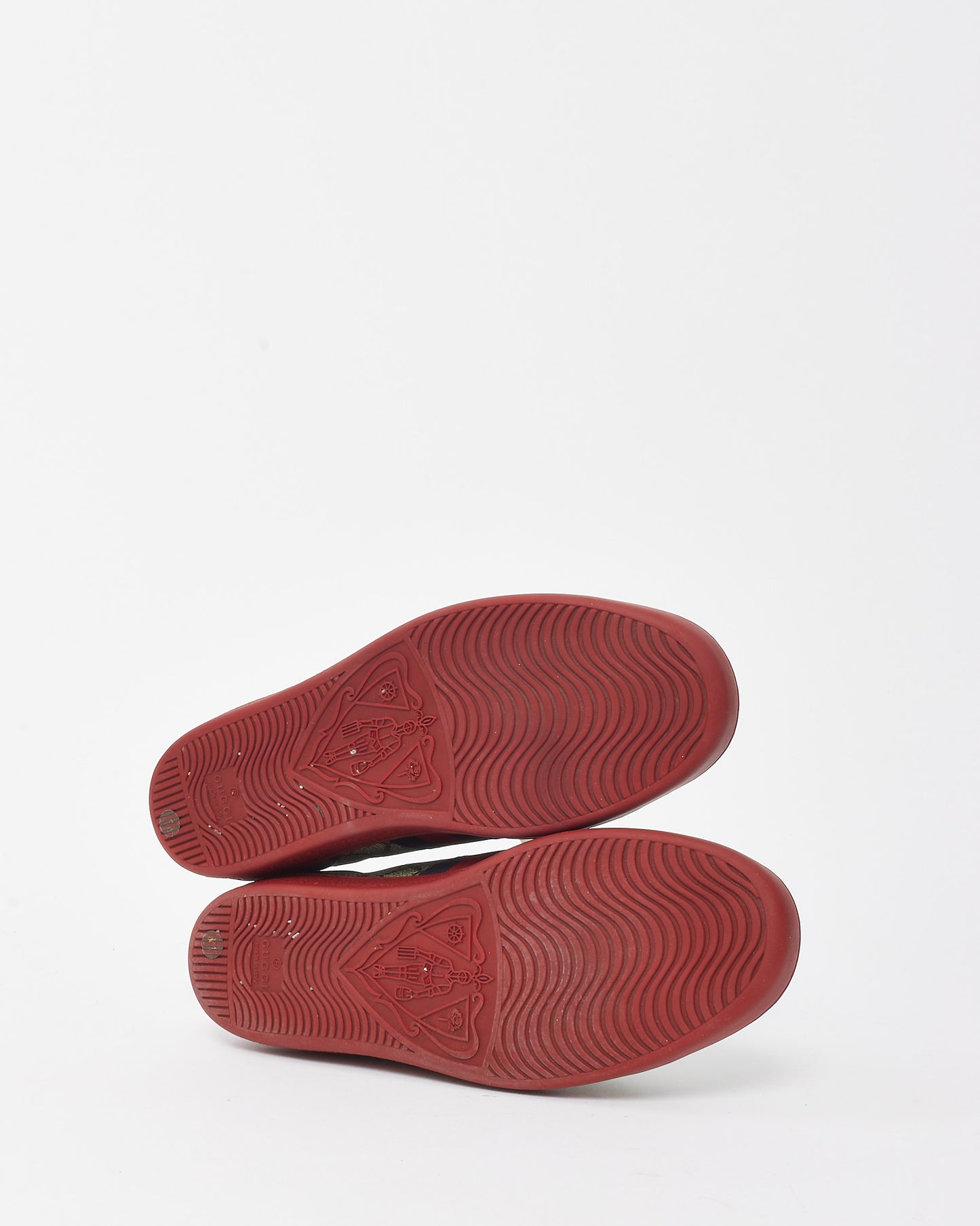 Gucci Brown/Beige Monogram GG Supreme Coated Canvas Web Ace Sneakers - 38.5