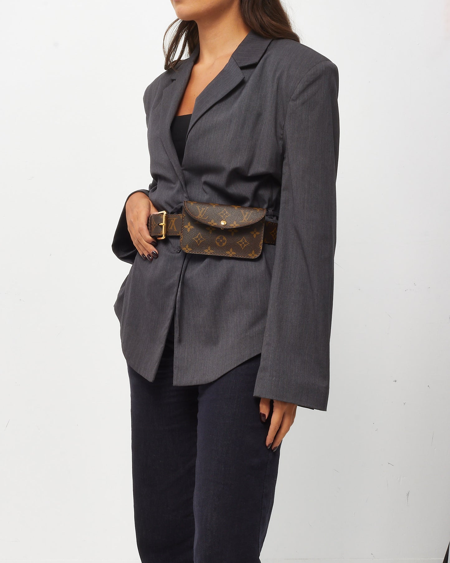 Louis Vuitton Monogram Canvas Monogram Pochette Solo Belt - 90/36