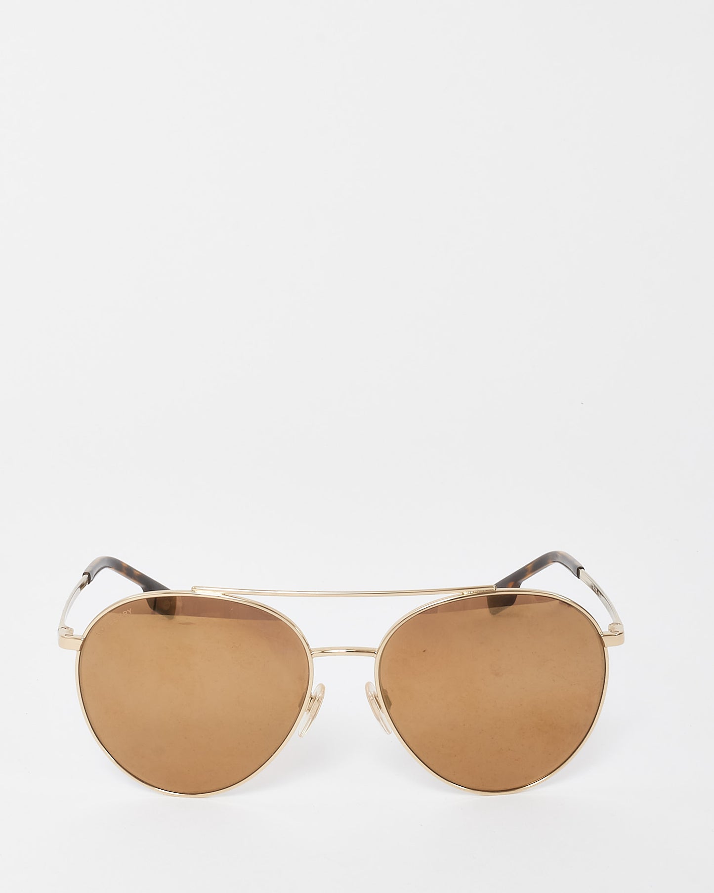 Burberry Gold Metal B3115/1109/2T Aviator Sunglasses