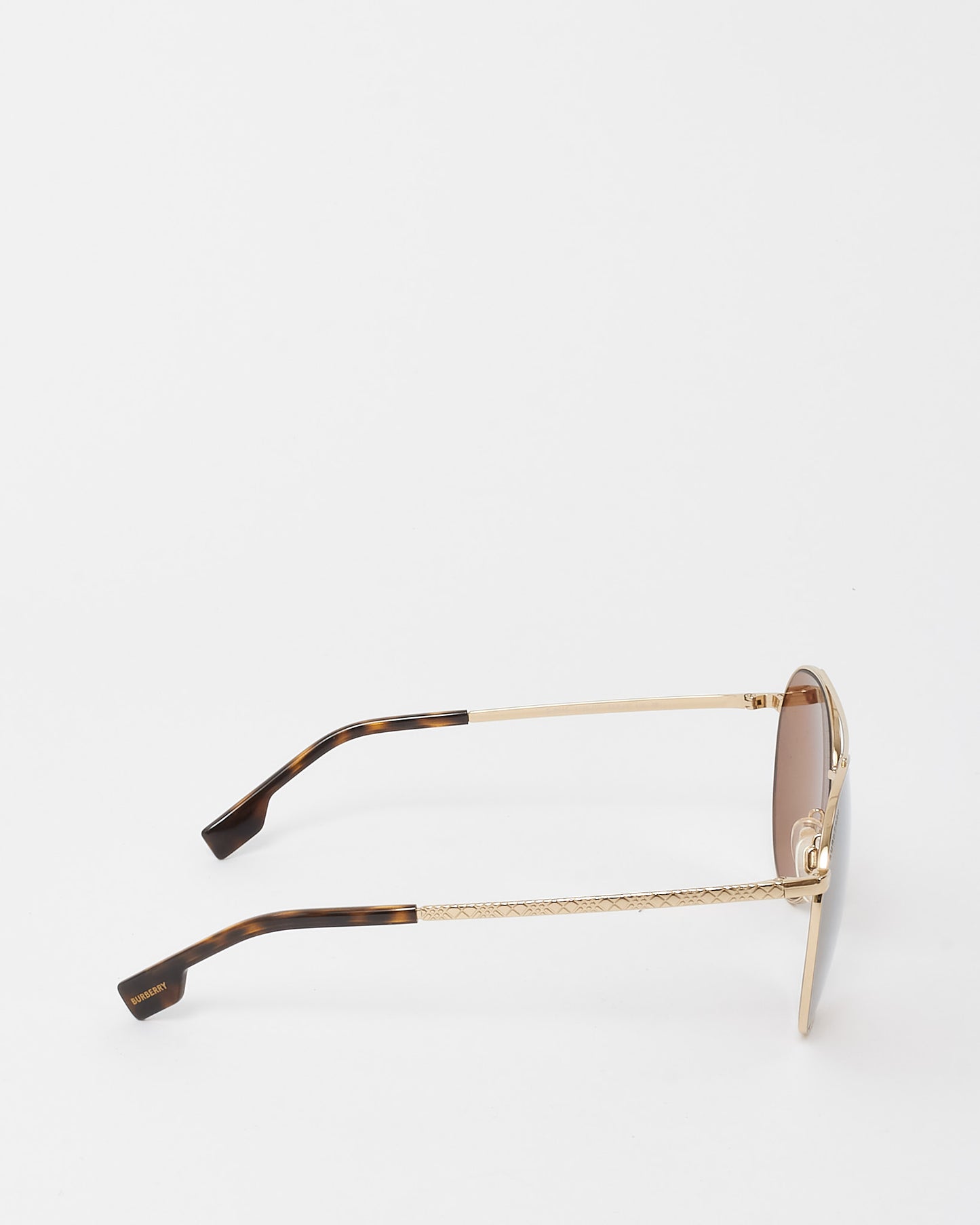 Burberry Gold Metal B3115/1109/2T Aviator Sunglasses