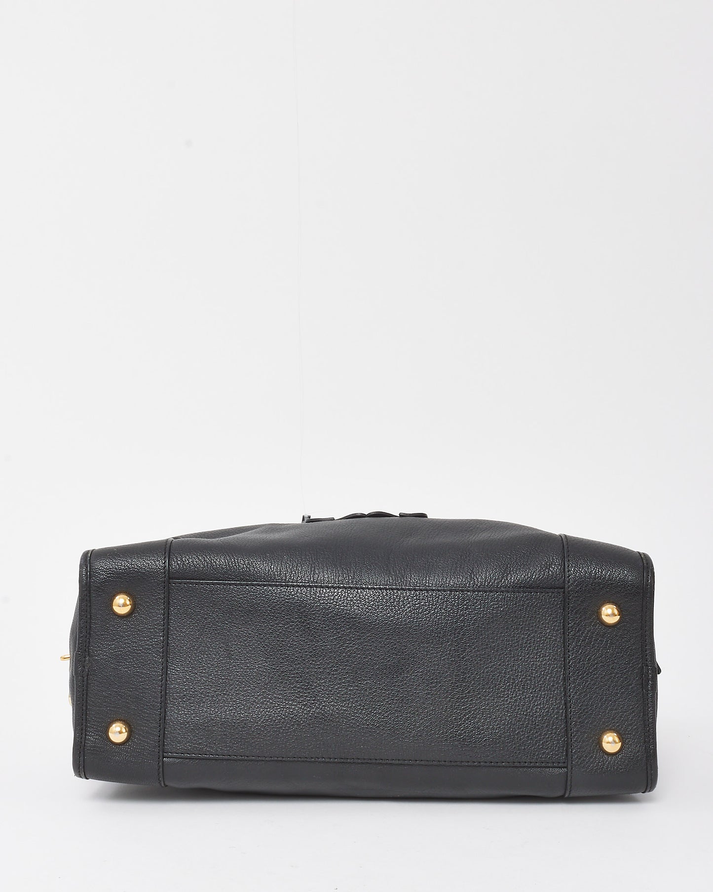 Loewe Black Leather Anagram Logo Amazona 36 Top Handle Bag