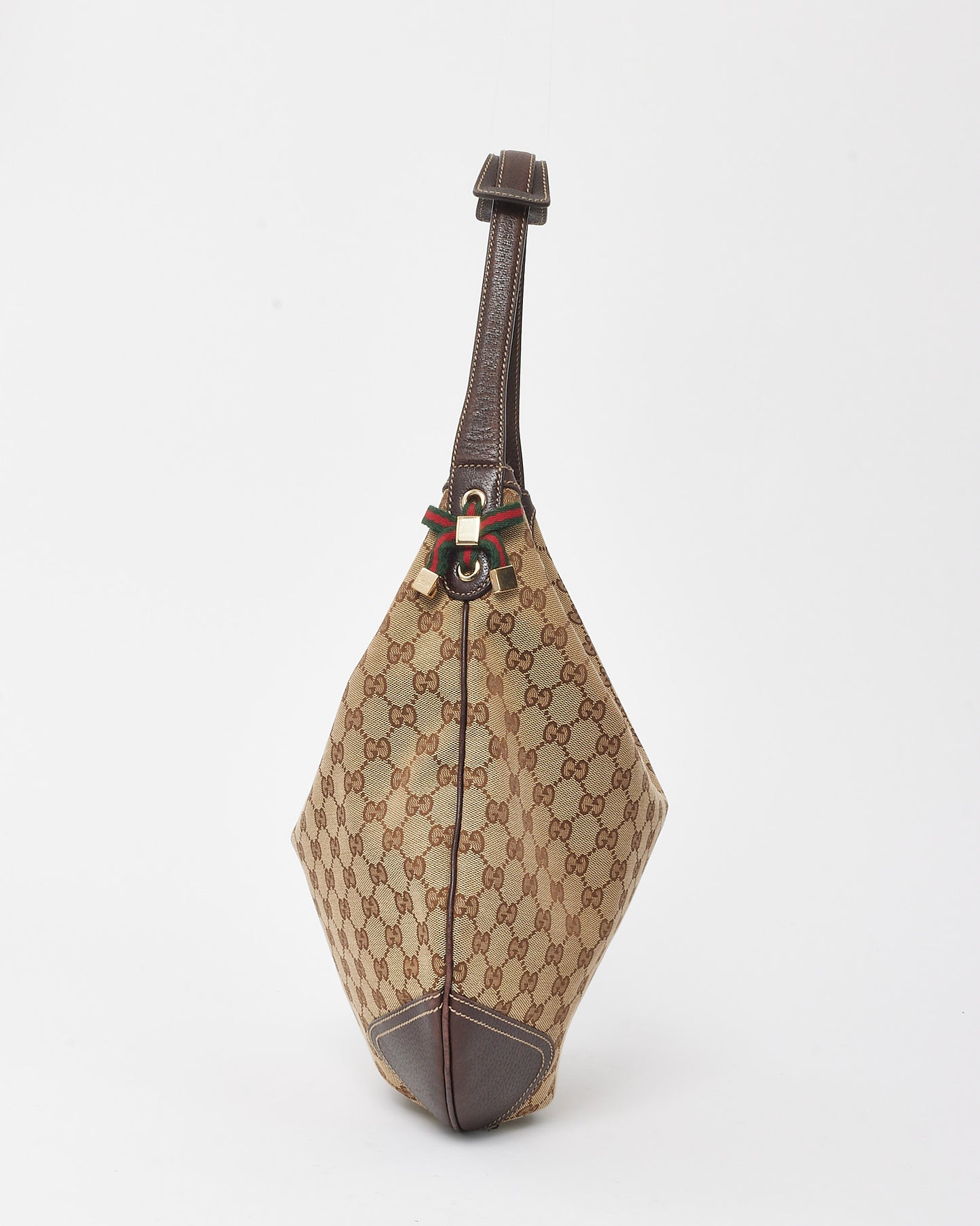 Gucci Brown GG Monogram Canvas Princy Hobo Shoulder Bag