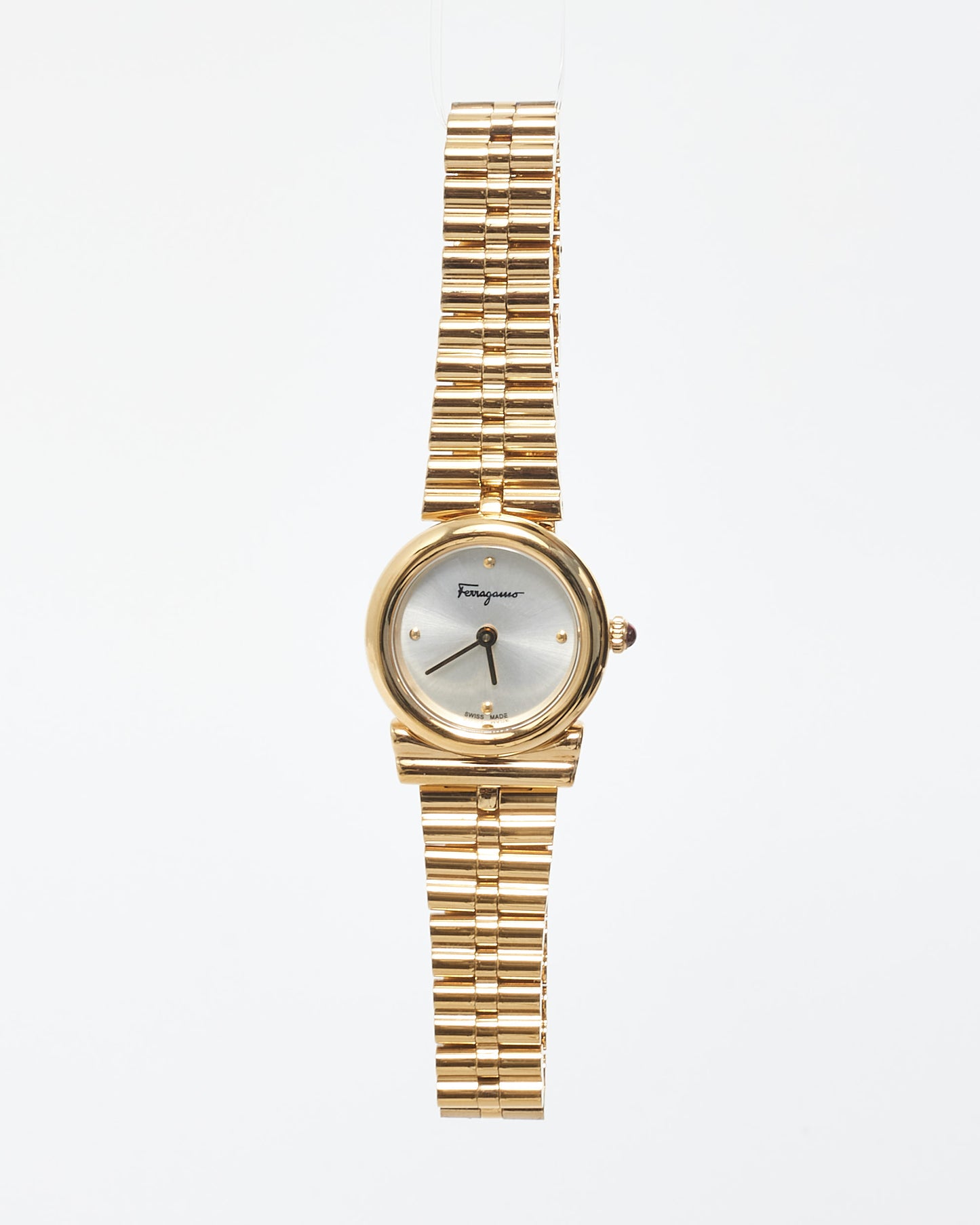 Salvatore Ferragamo Gold Gancini 30MM Horizontal Watch