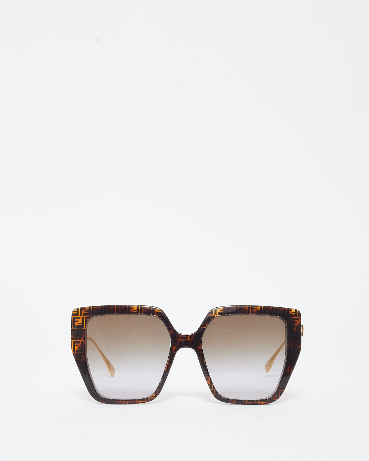 Chic Tortoise Rectangular Sunglasses FENDI FENDI EYEWEAR Roma oval-frame tortoiseshell acetate  main image 2
