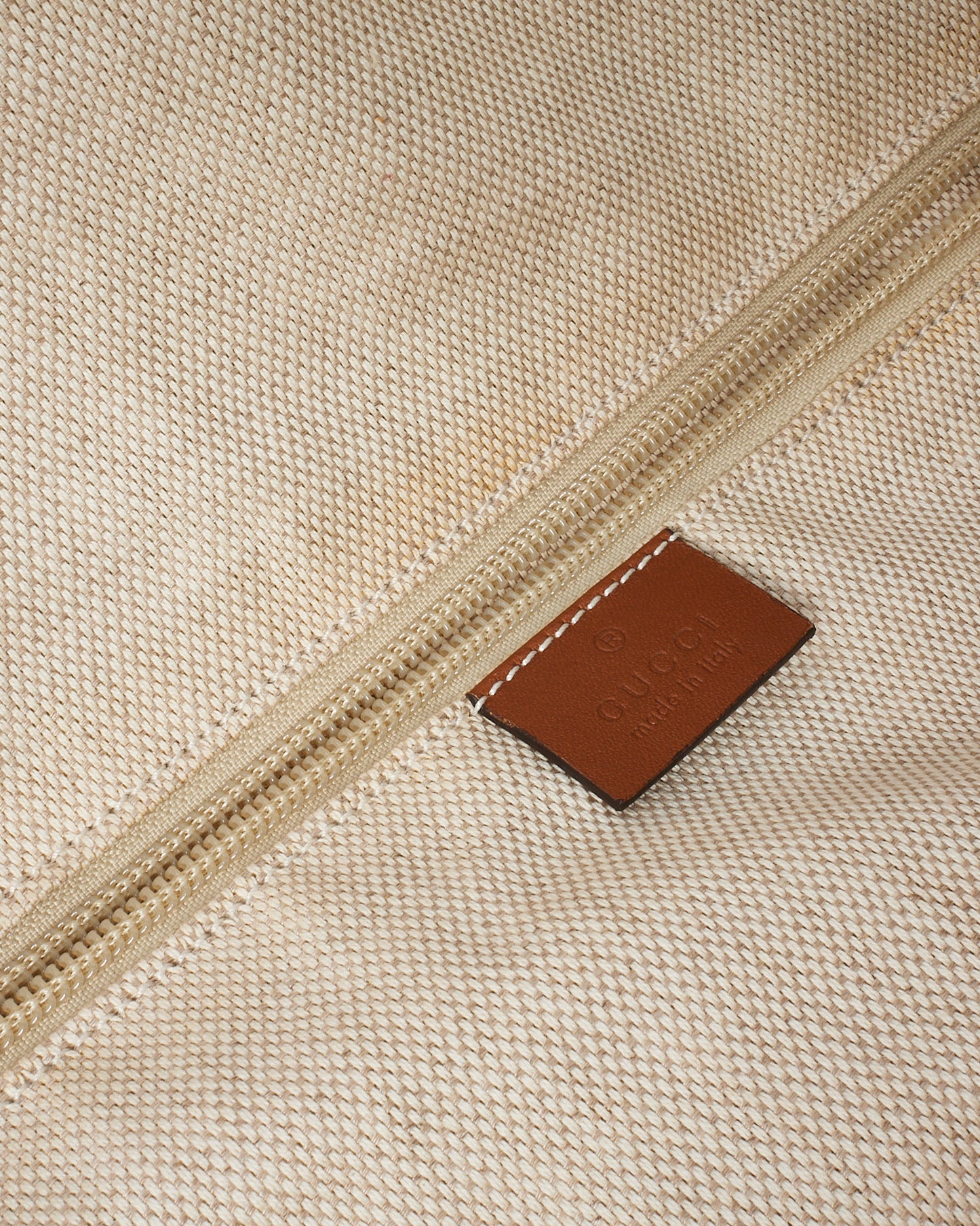 Gucci Beige and Brown GG Monogram Canvas Carry-On Duffle Bag