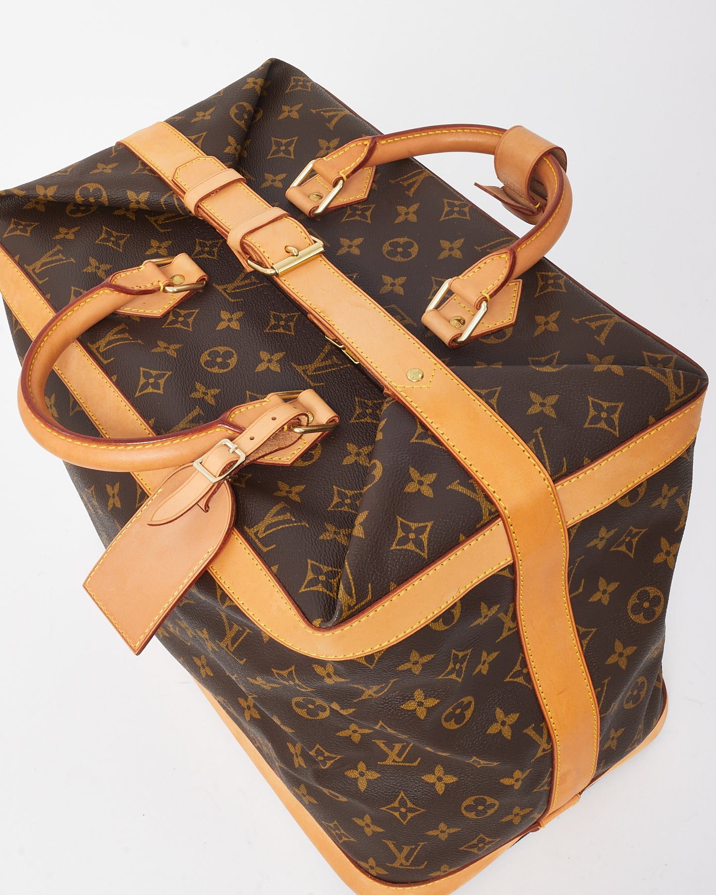 Louis Vuitton Monogram Canvas Cruiser 45 Weekend Top Handle Bag with Strap