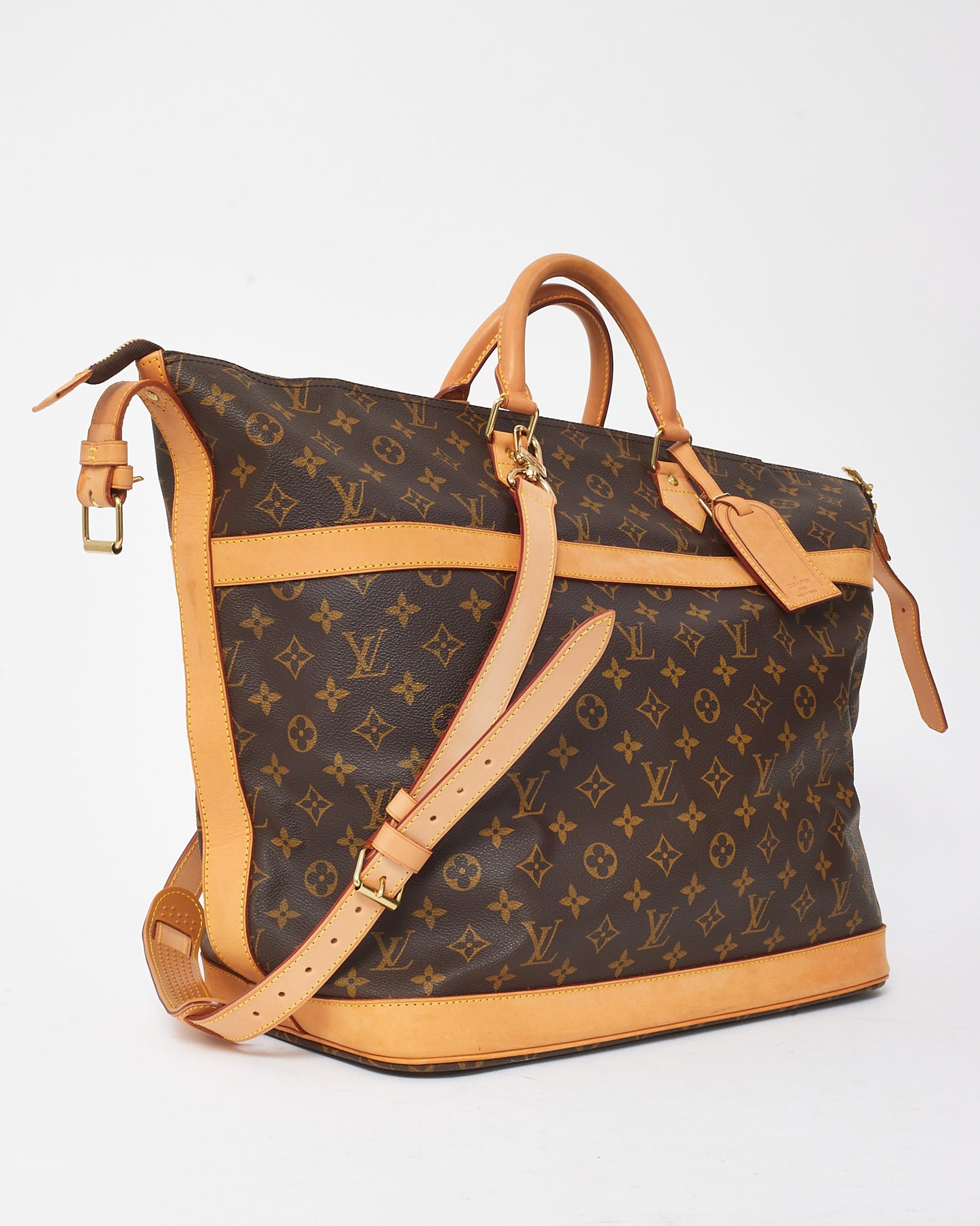 Louis Vuitton Monogram Canvas Cruiser 45 Weekend Top Handle Bag with Strap