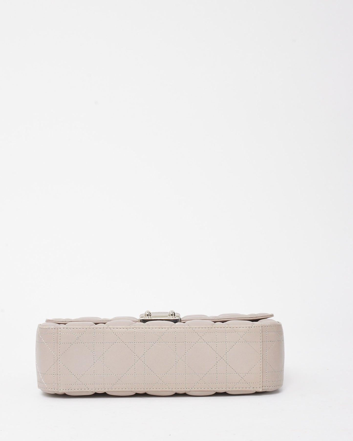 Dior Grey Lambskin Cannage Leather Medium Miss Dior Flap Chain Shoulder Bag