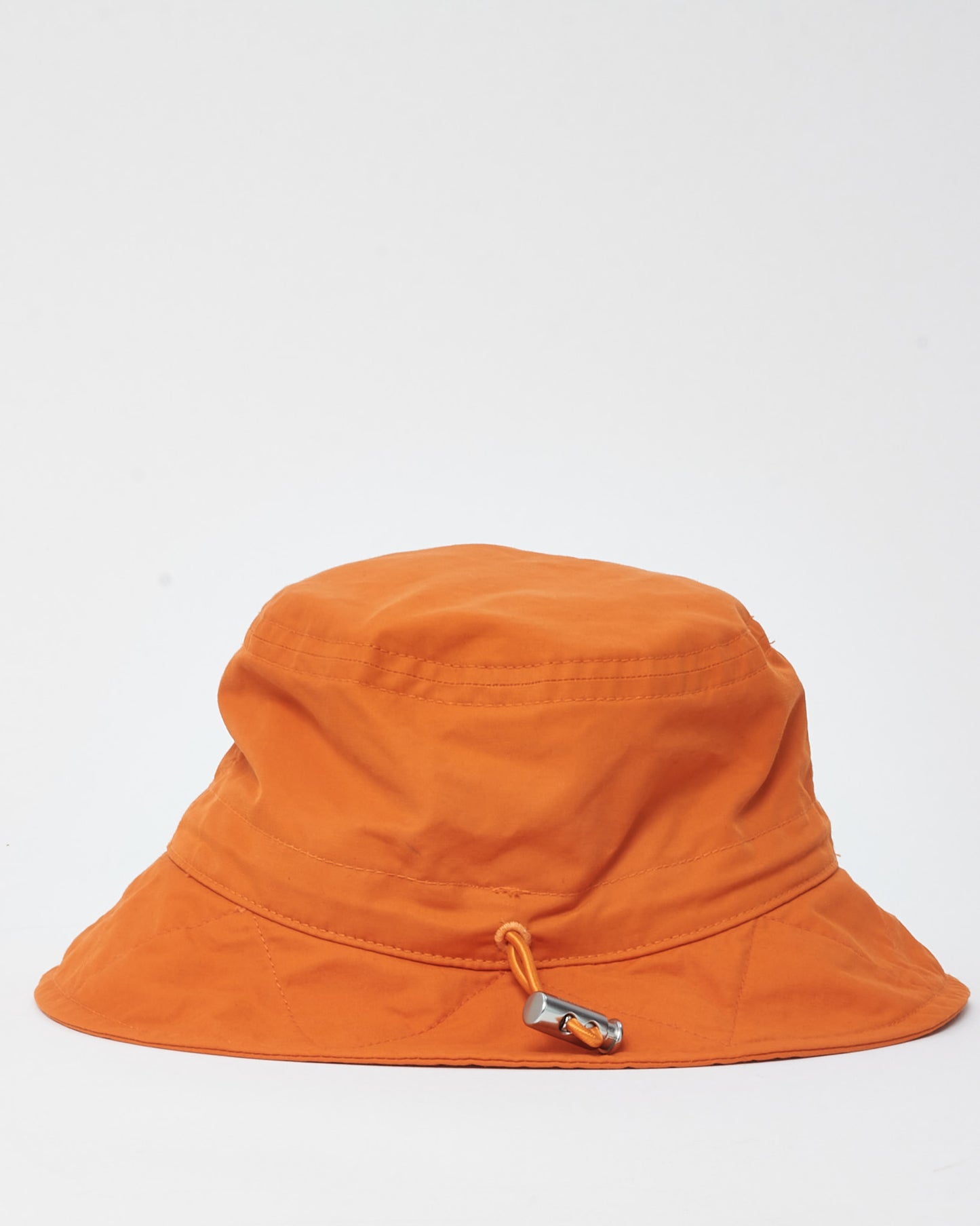 Jacquemus Orange Canvas Logo Le Bob Picchu Bucket Hat - 56/S