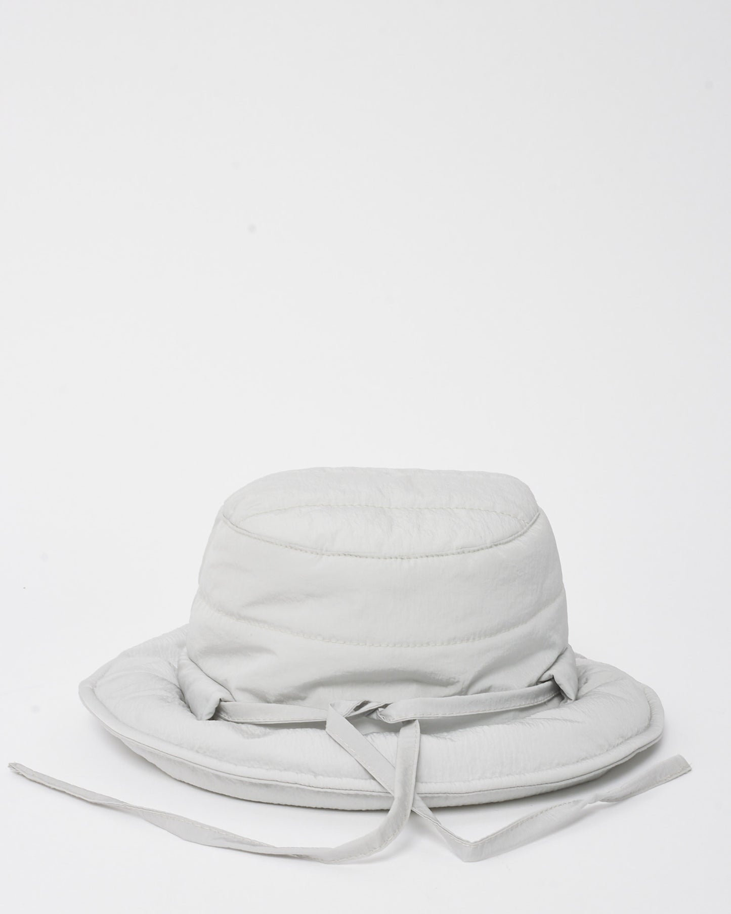 Jacquemus Light Grey Nylon Logo Le Bob Doudoune Bucket Hat
