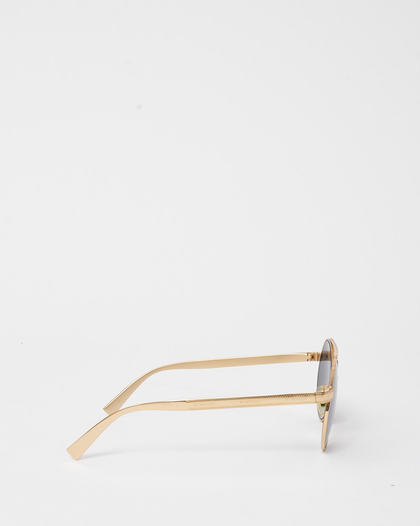 Versace Gold MOD2210 Round Aviator Sunglasses