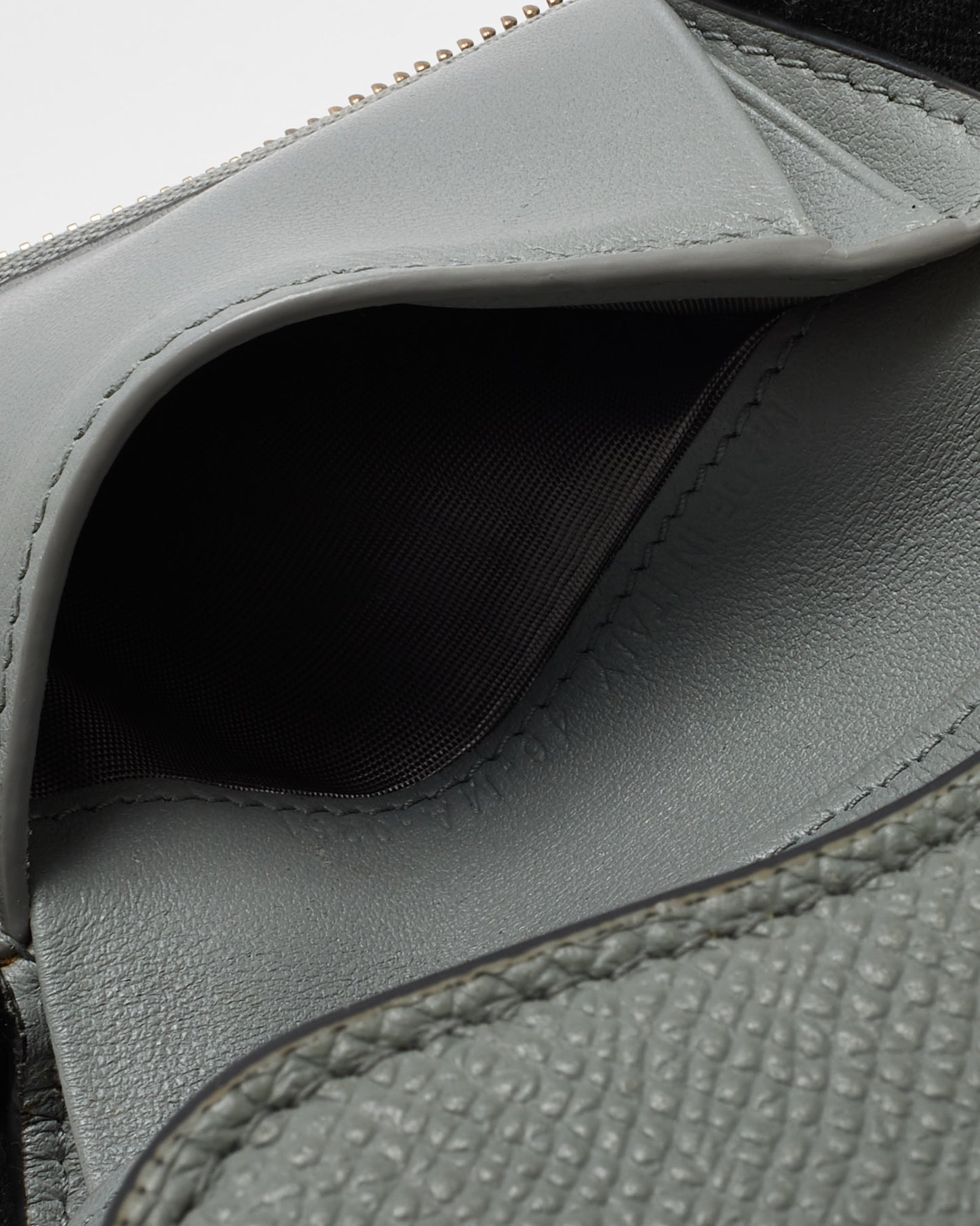 Dior Grey Leather Saddle Lotus Wallet GHW