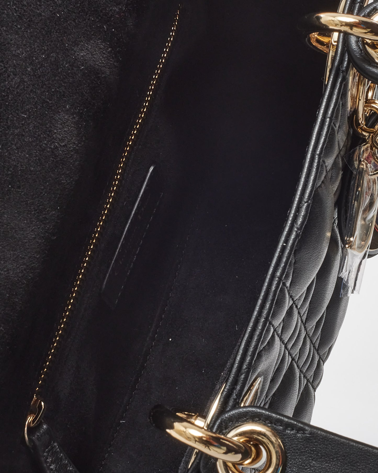 Dior Black Cannage Lambskin Leather My ABCDior Small Lady Dior Bag GHW