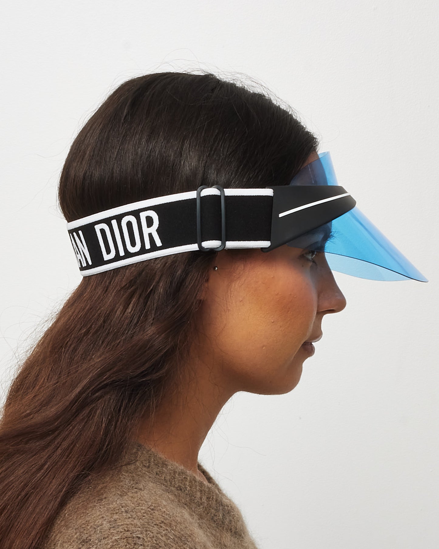 Dior Black Logo and Blue Clear Logo DiorClub1 Visor
