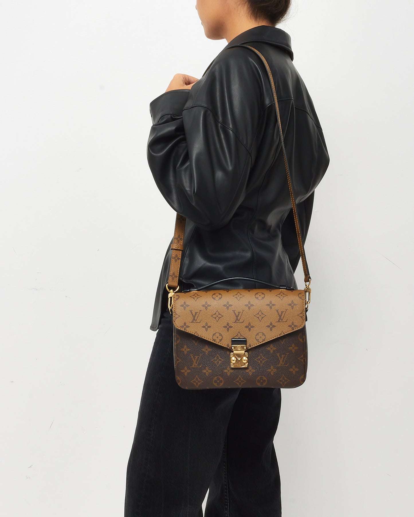 Louis Vuitton Monogram Reverse Canvas Pochette Metis Bag