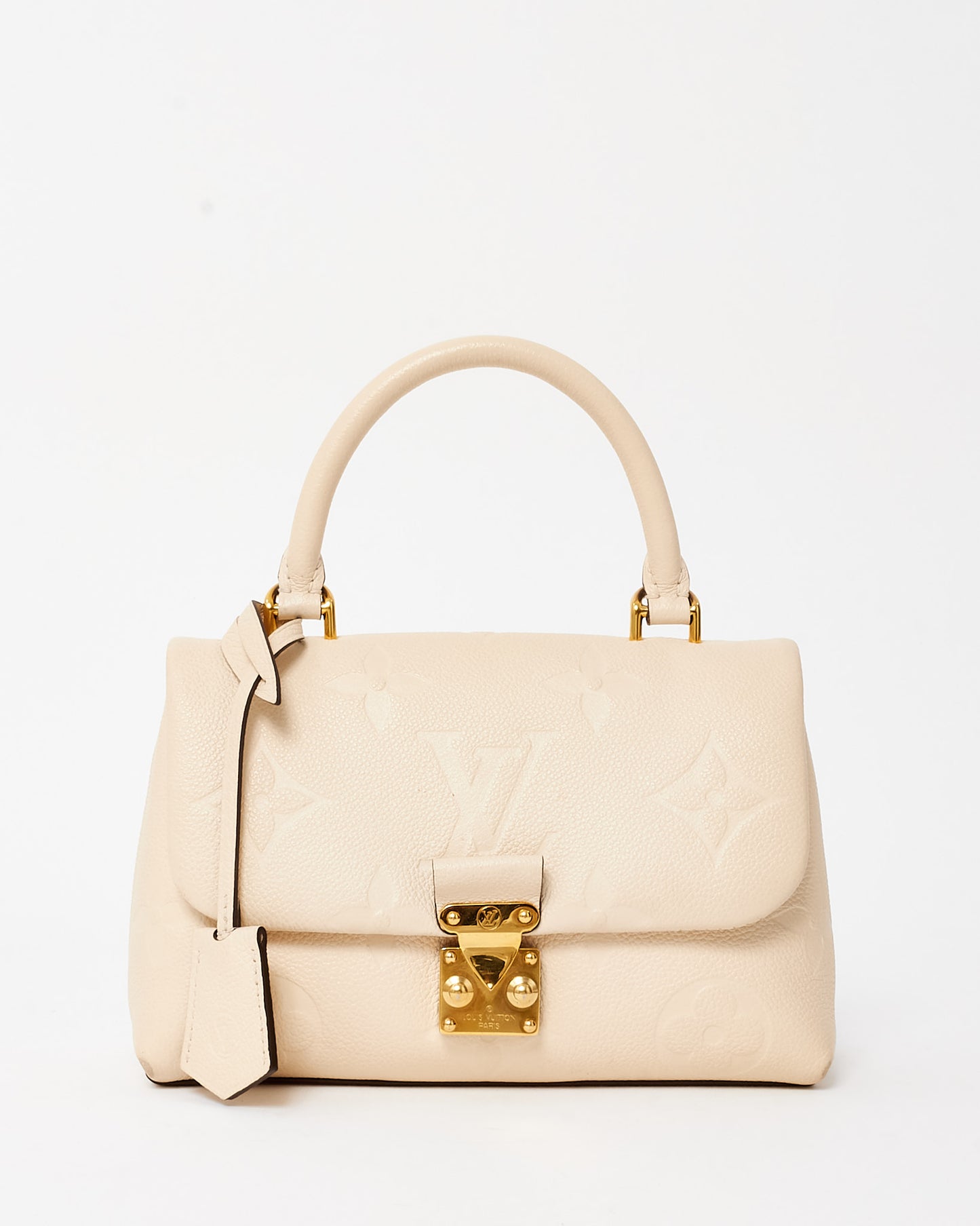 Louis Vuitton Cream Monogram Empreinte Leather Madeleine BB Bag