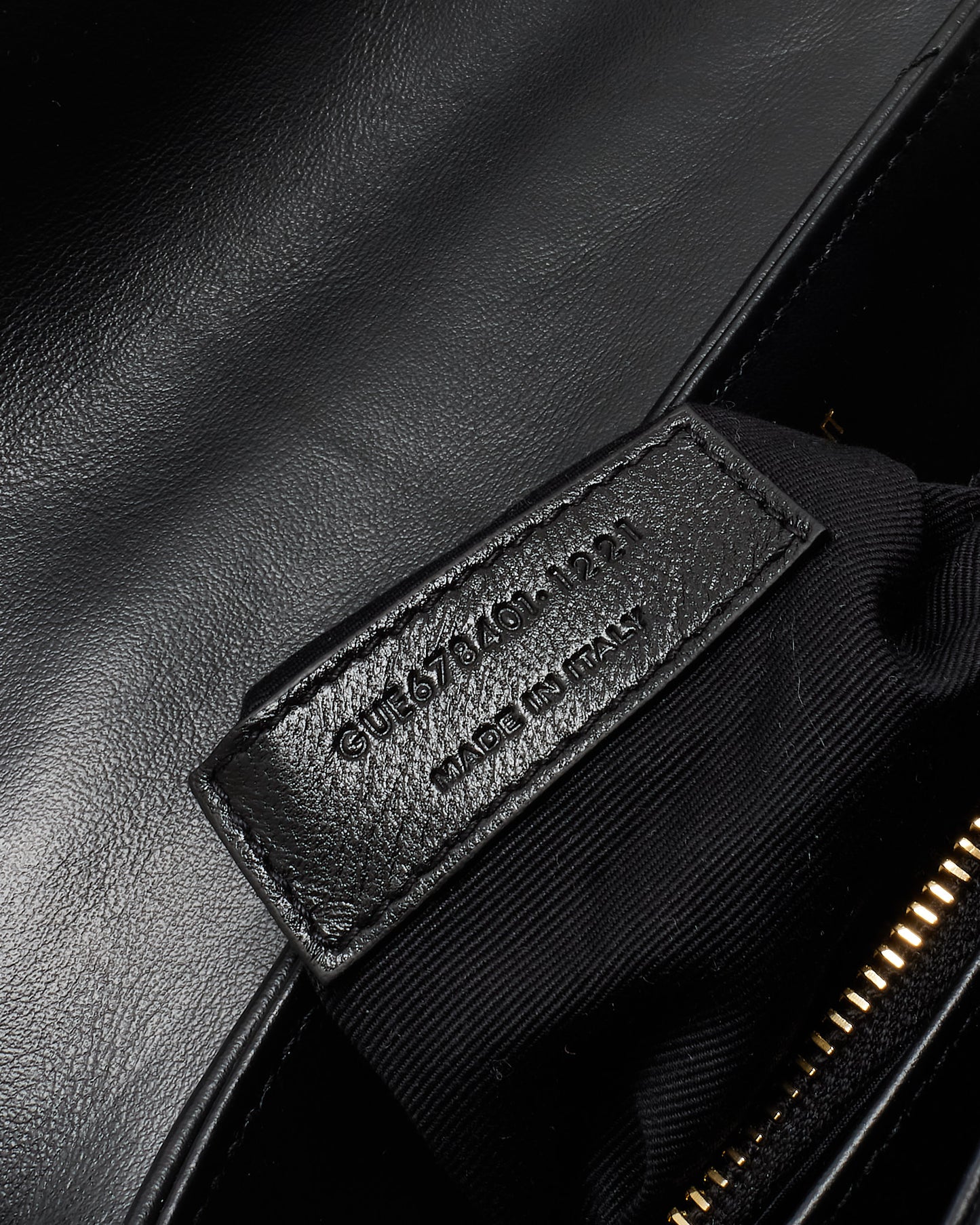 Saint Laurent Black Leather Toy LouLou Crossbody Bag GHW