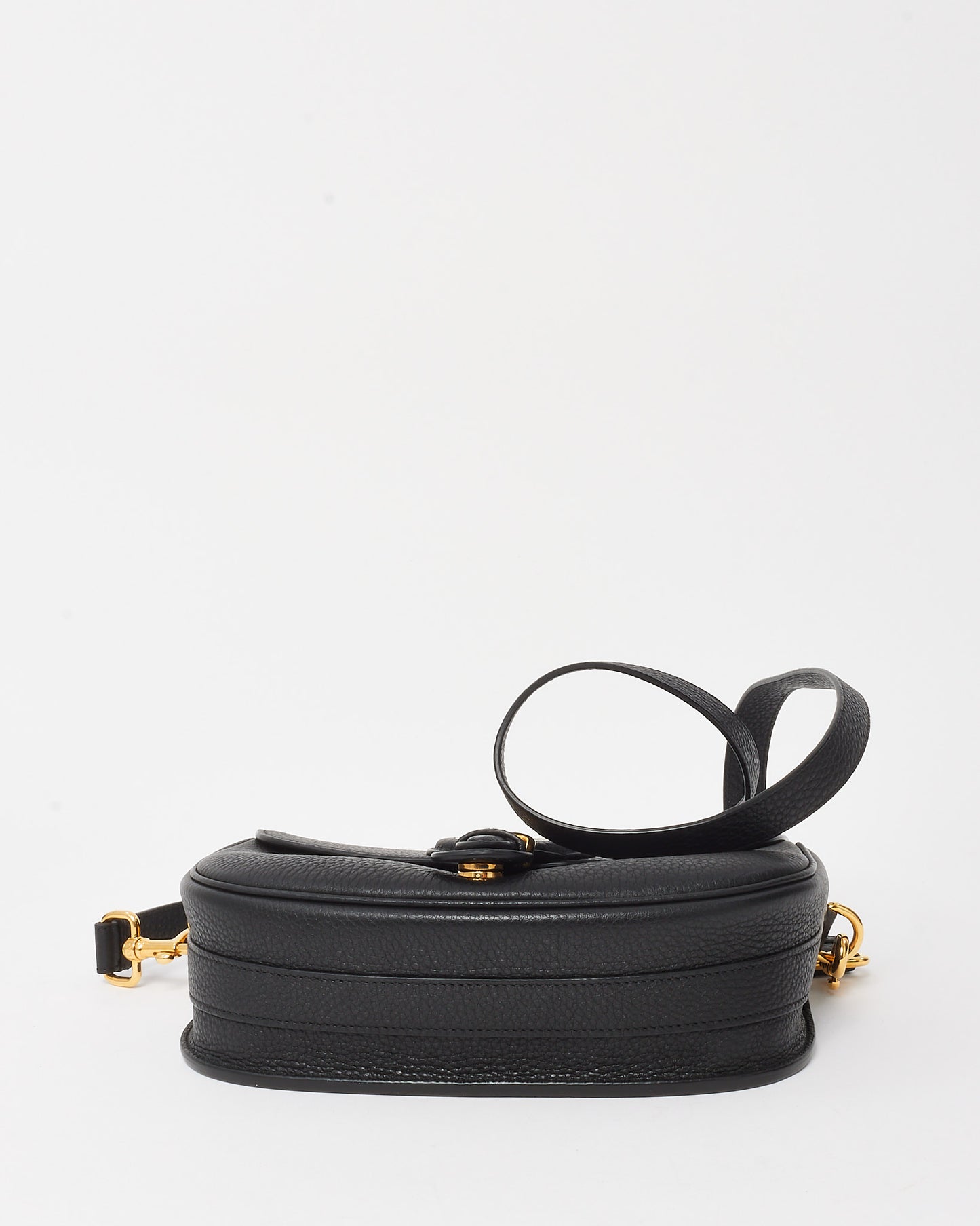 Dior Black Grained Leather Medium Bobby Bag