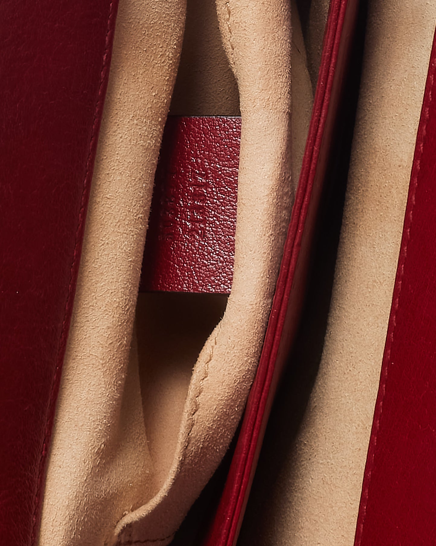 Gucci Navy Suede Red Glazed Calfskin Leather Trim Ophidia Chain Shoulder Bag