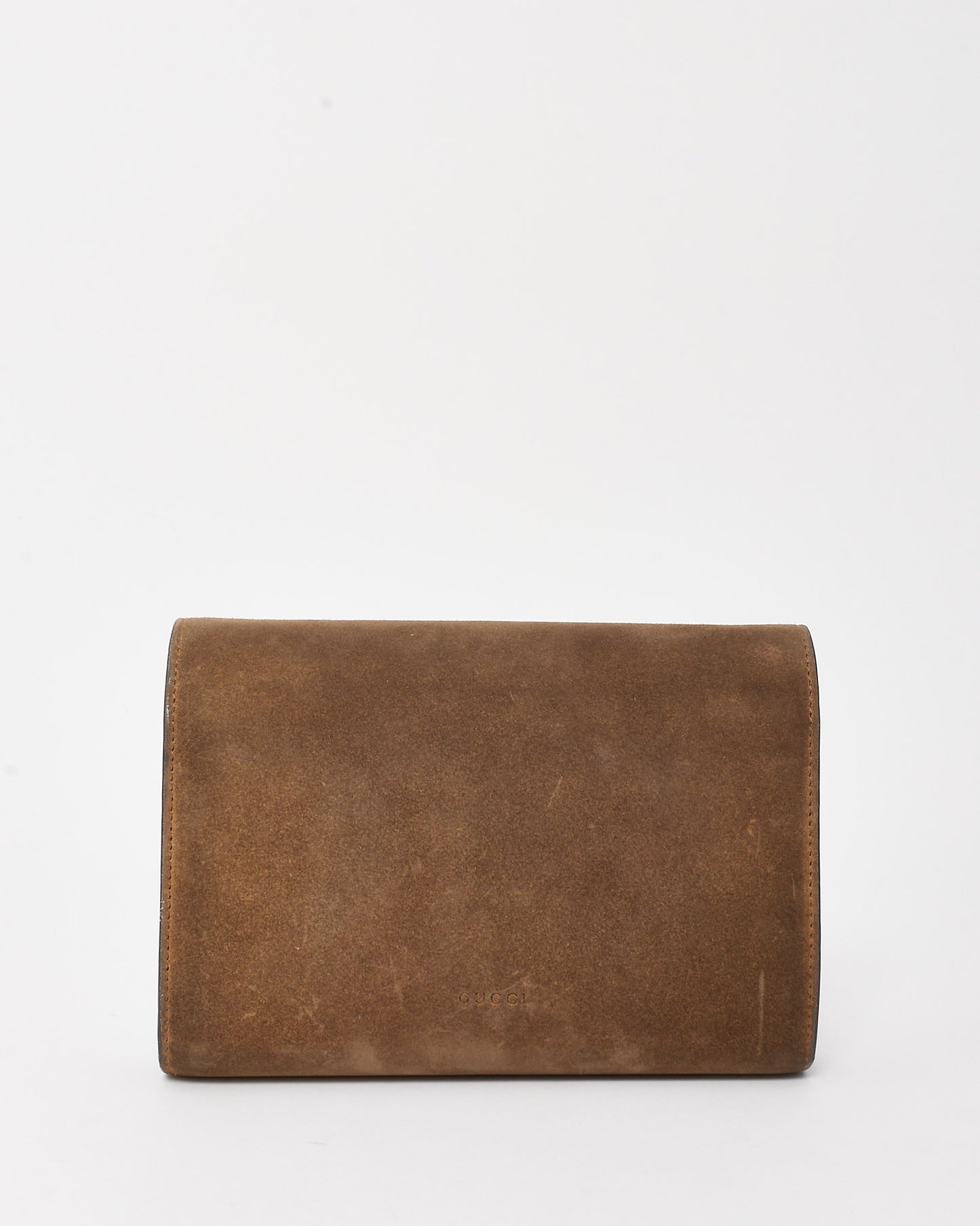 Gucci Brown Suede Dionysus WOC Wallet on Chain Crossbody Bag