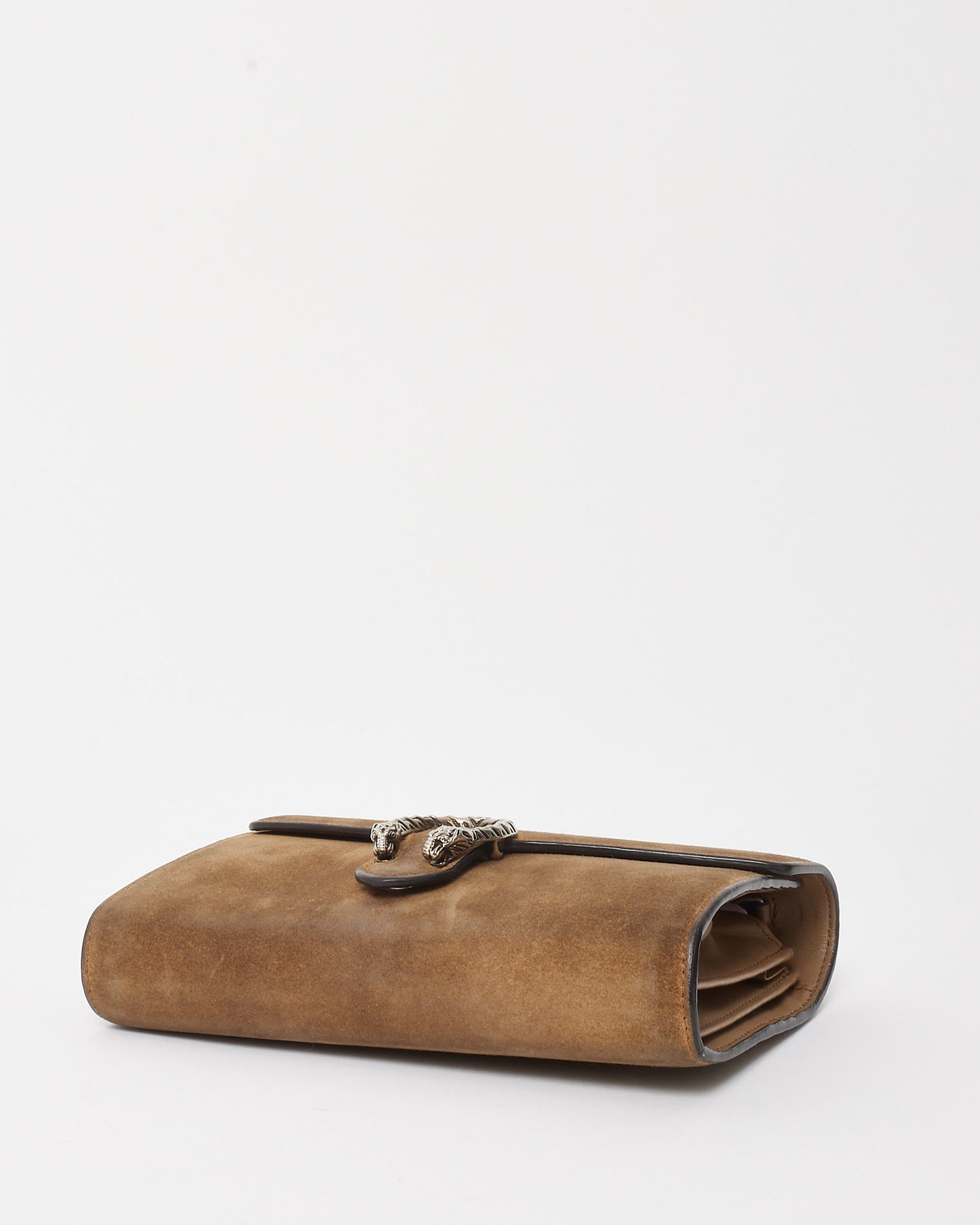 Gucci Brown Suede Dionysus WOC Wallet on Chain Crossbody Bag