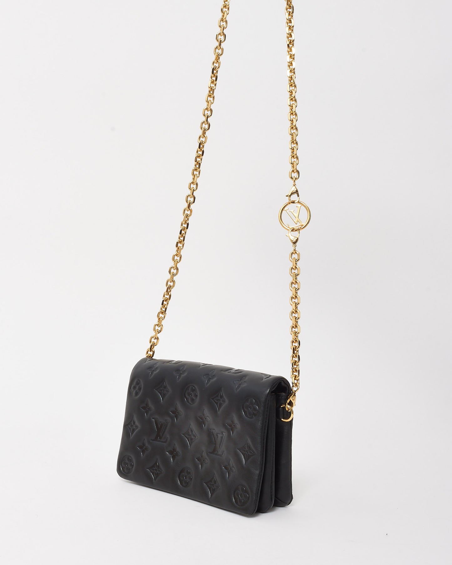 Louis Vuitton Monogram Lambskin Leather Pochette Coussin Crossbody Bag