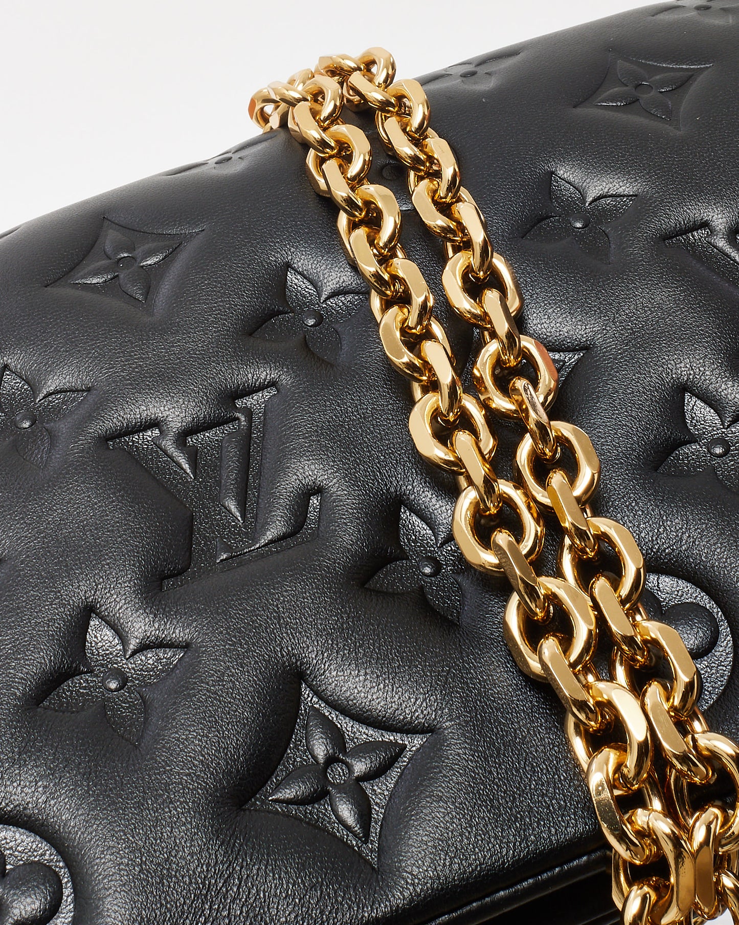 Louis Vuitton Monogram Lambskin Leather Pochette Coussin Crossbody Bag