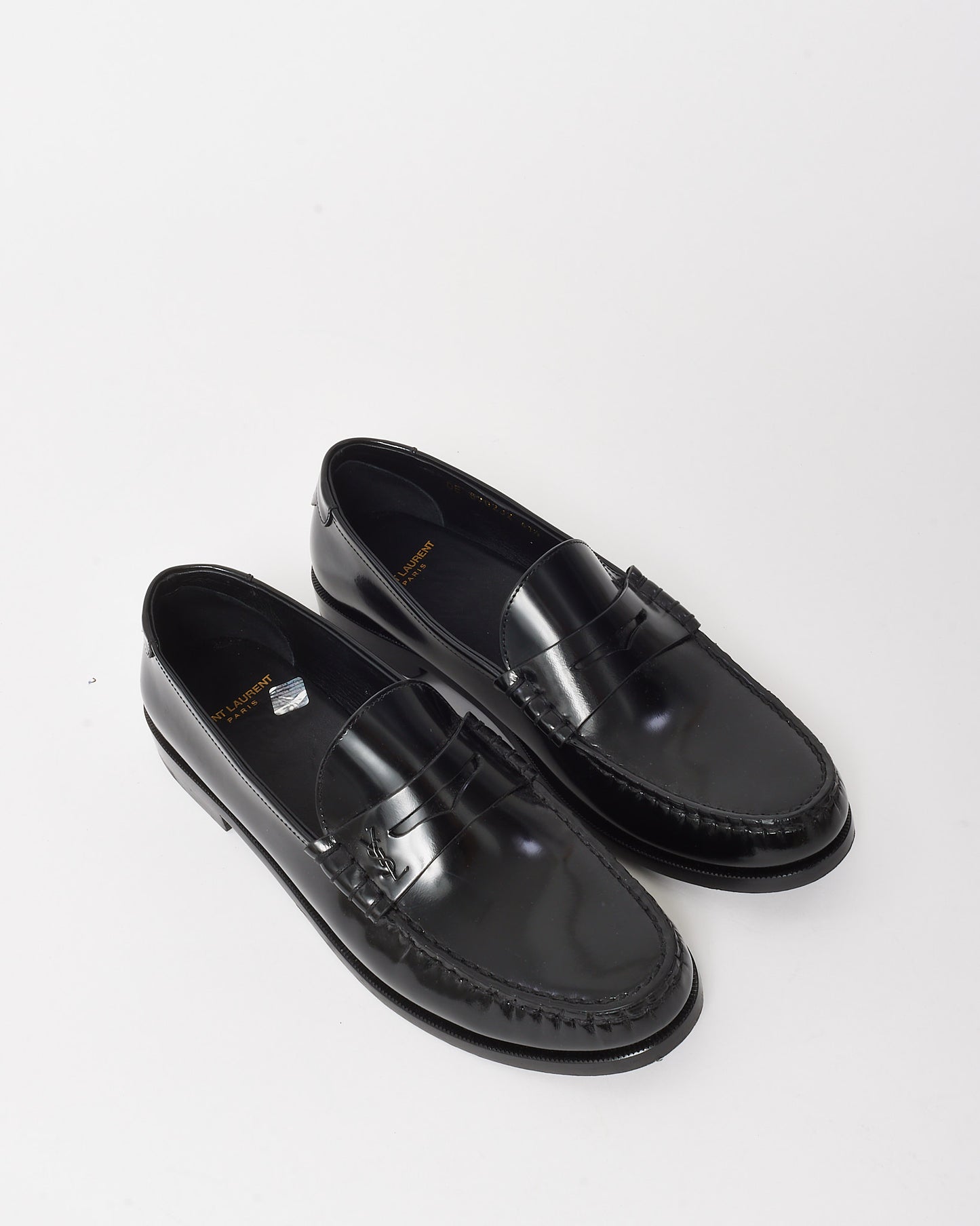 Saint Laurent Black Leather Le Loafer Loafers - 41.5