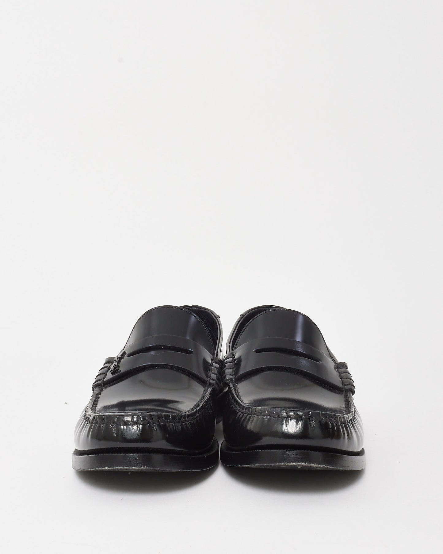 Saint Laurent Black Leather Le Loafer Loafers - 41.5