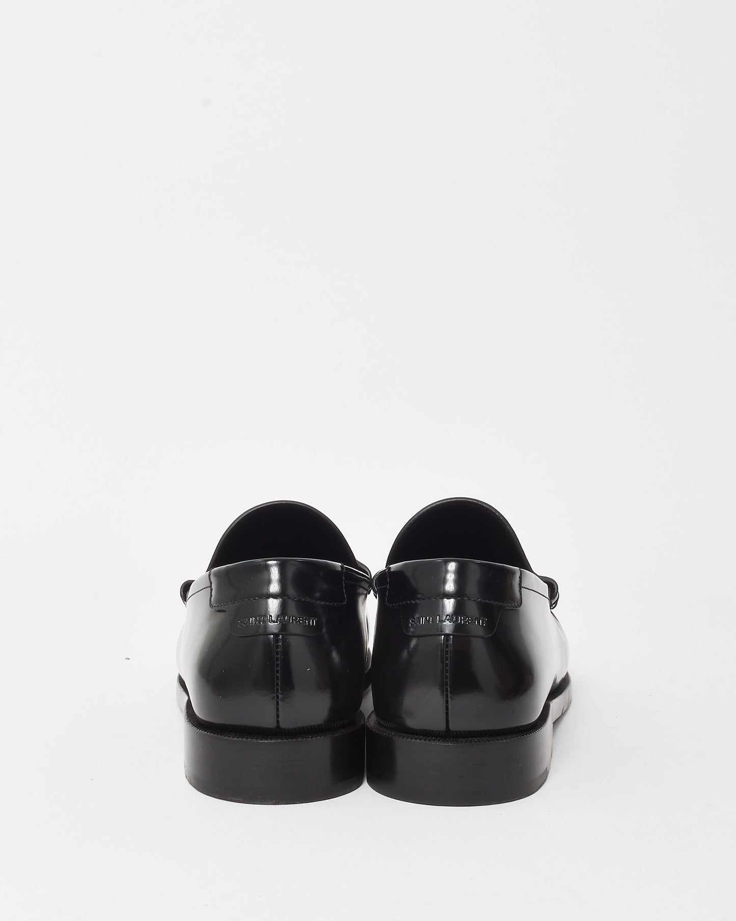 Saint Laurent Black Leather Le Loafer Loafers - 41.5