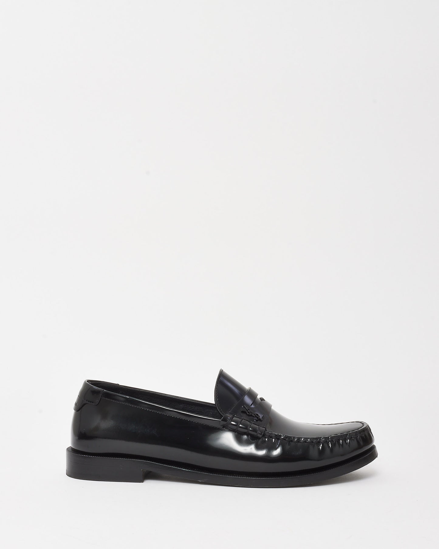 Saint Laurent Black Leather Le Loafer Loafers - 41.5