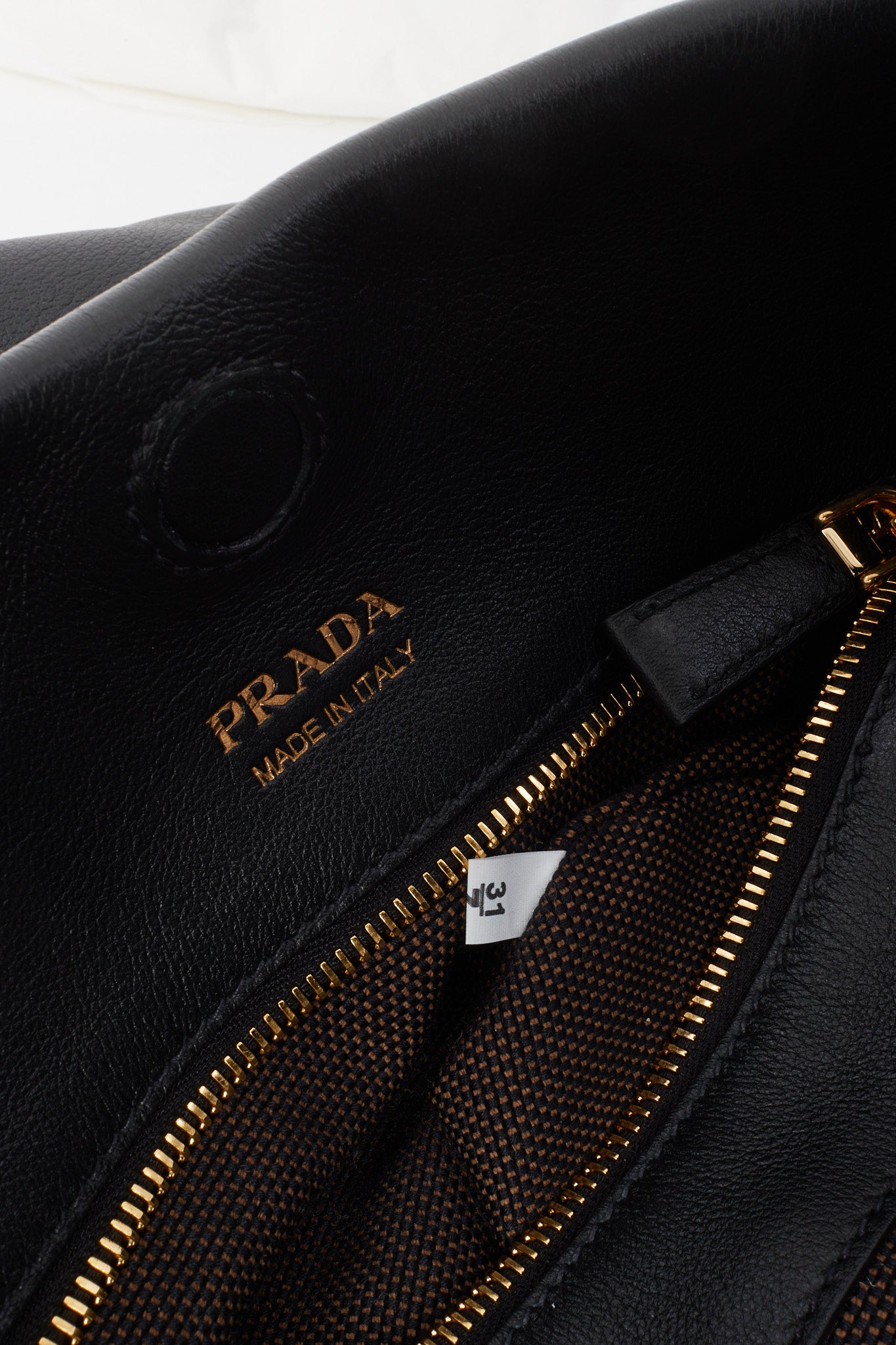 Prada Black Large Leather Shoulder Bag