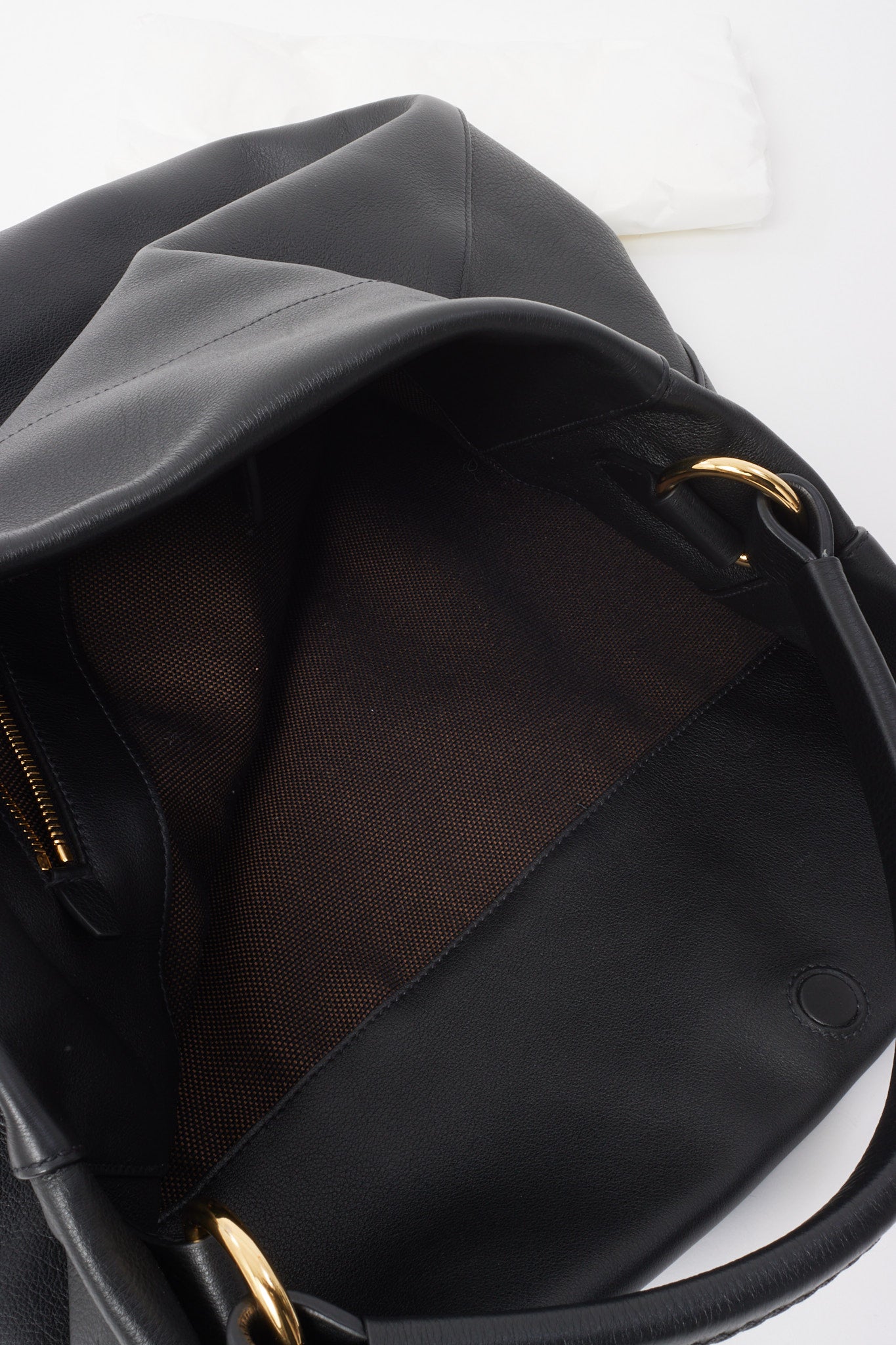 Prada Black Large Leather Shoulder Bag