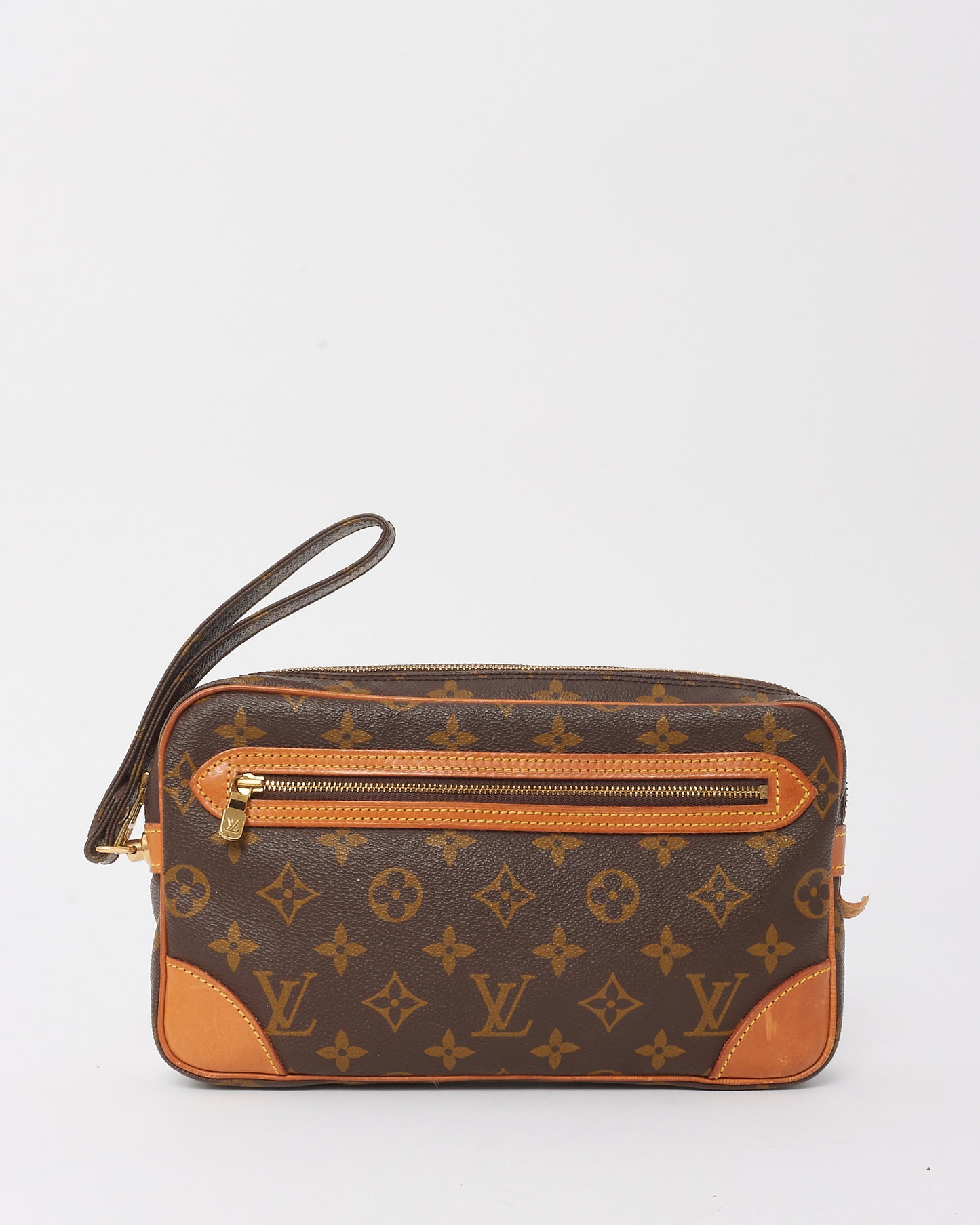 Louis Vuitton Vintage Monogram Canvas Pochette Marly Dragonne 26 Wristlet Clutch