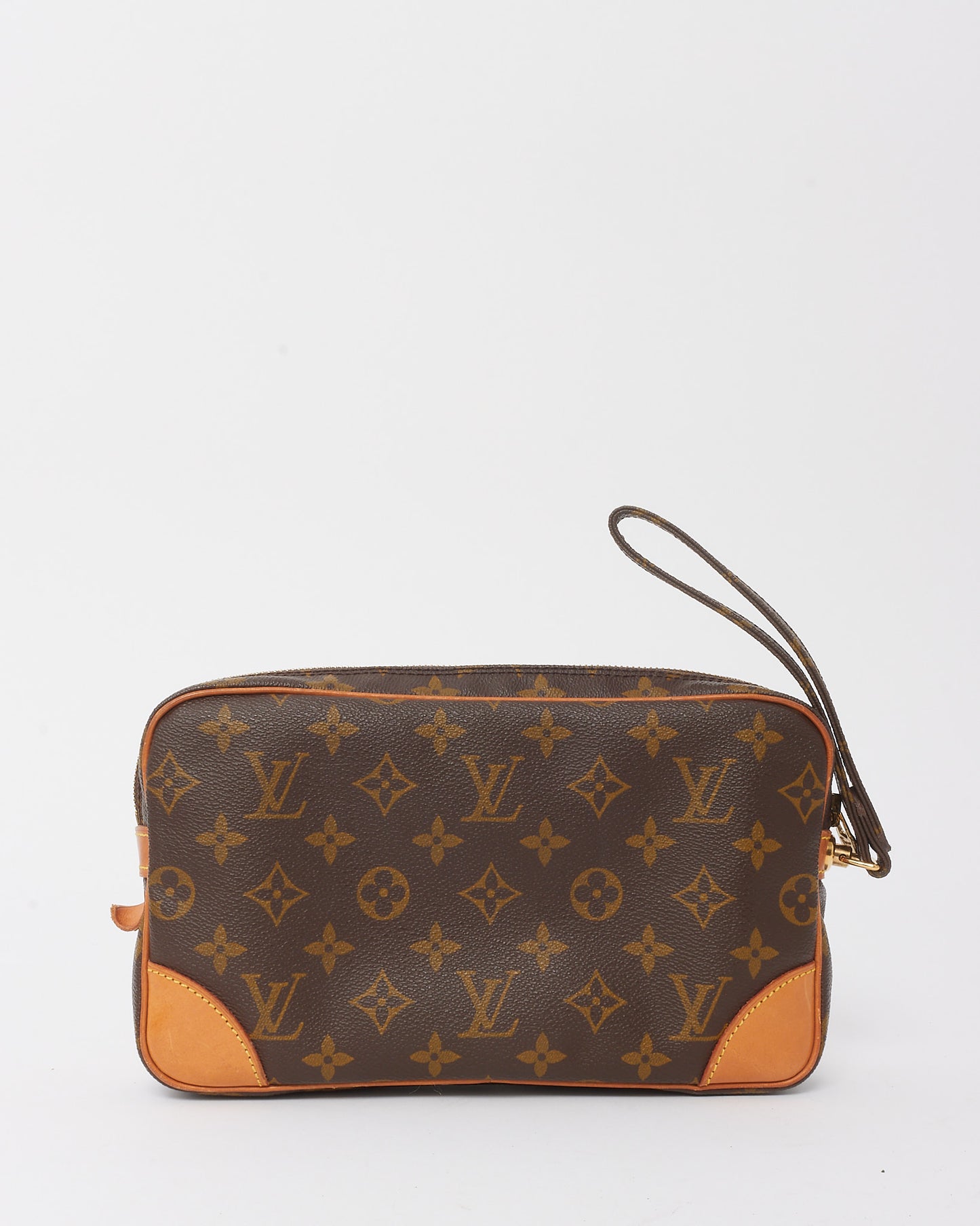 Louis Vuitton Vintage Monogram Canvas Pochette Marly Dragonne 26 Wristlet Clutch