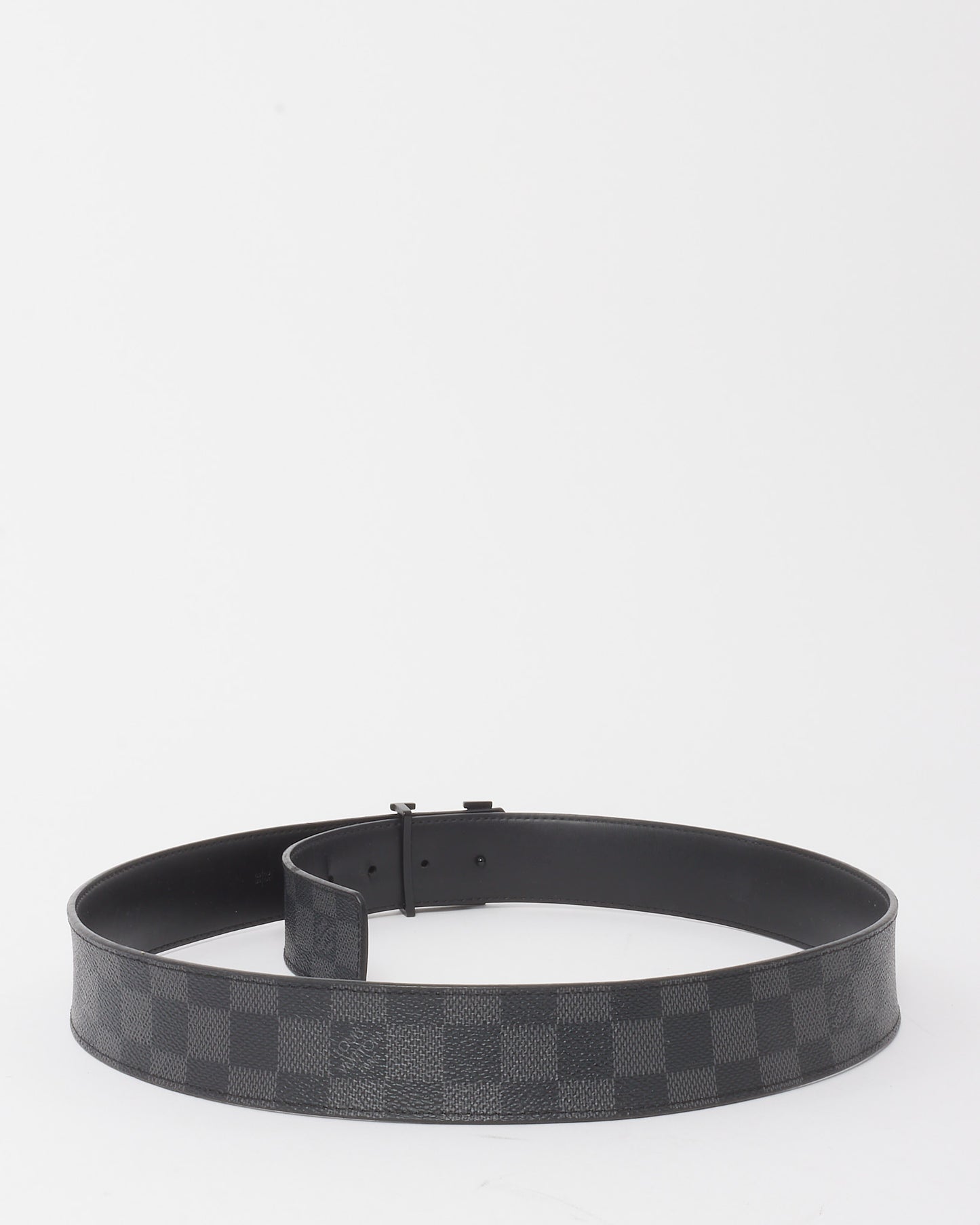 Louis Vuitton Damier Graphite LV Initiales 40mm Reversible Belt - 95/38
