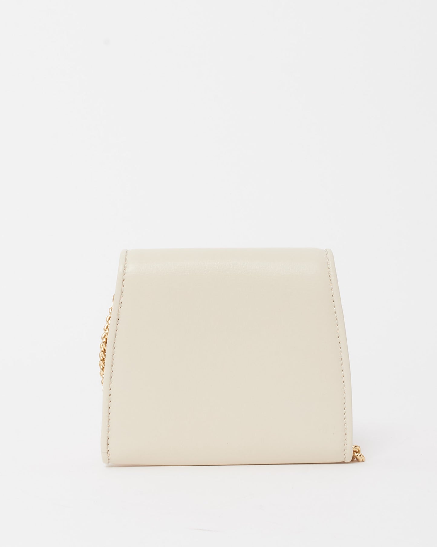 Gucci White Leather Interlocking G Blondie Mini Crossbody Bag