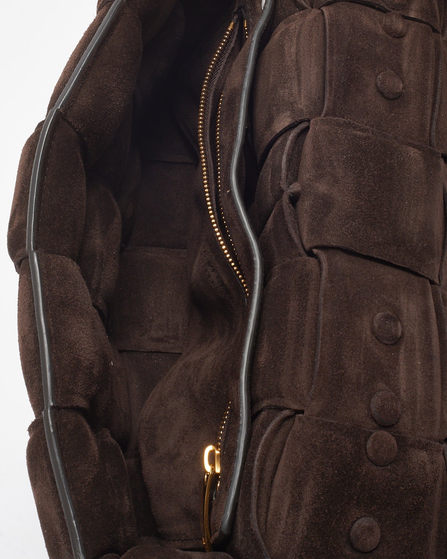 Bottega Veneta Brown Suede The Chain Cassette Shoulder Bag