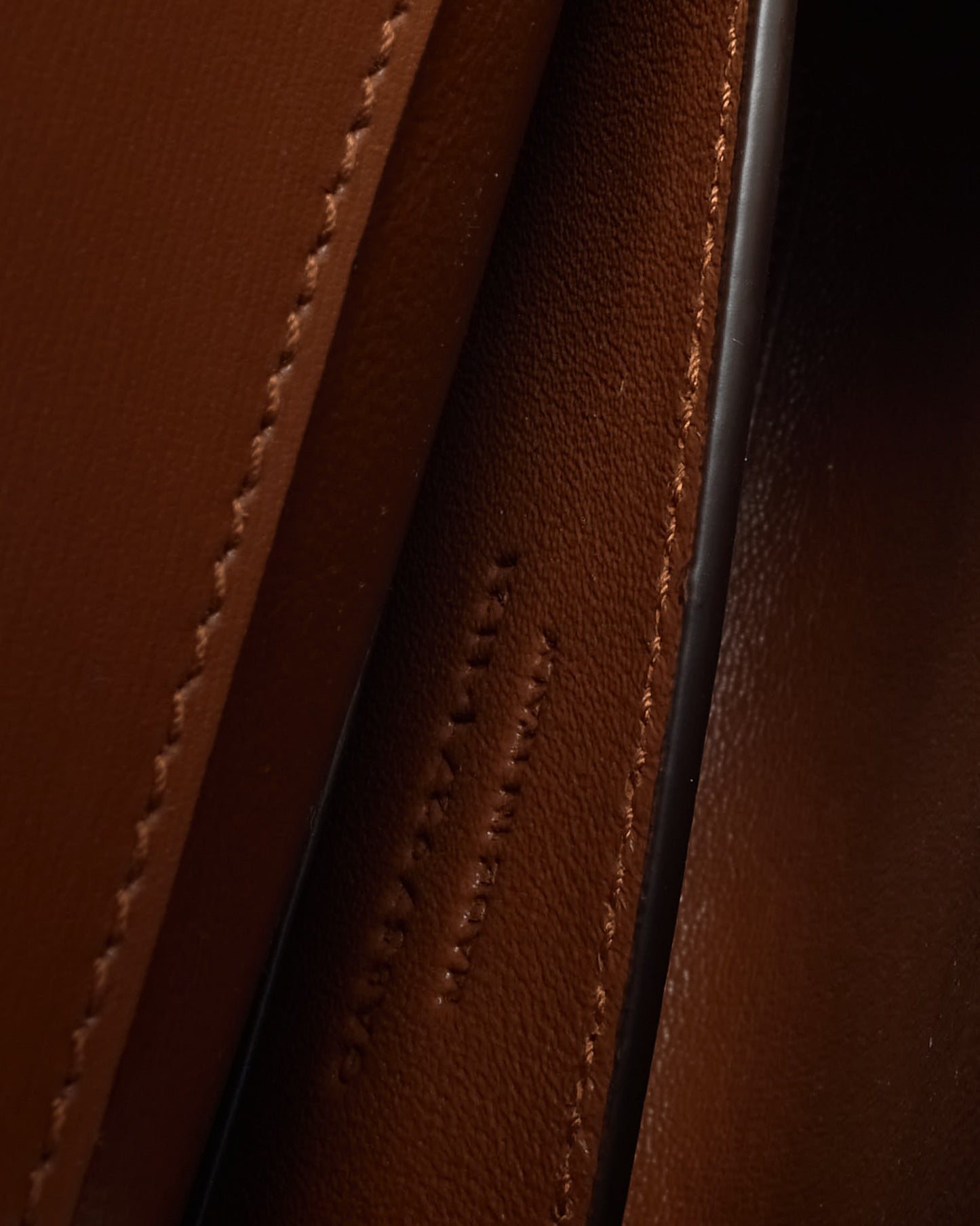 Saint Laurent Cognac Brown Smooth Calfskin Leather Medium Manhattan Shoulder Bag