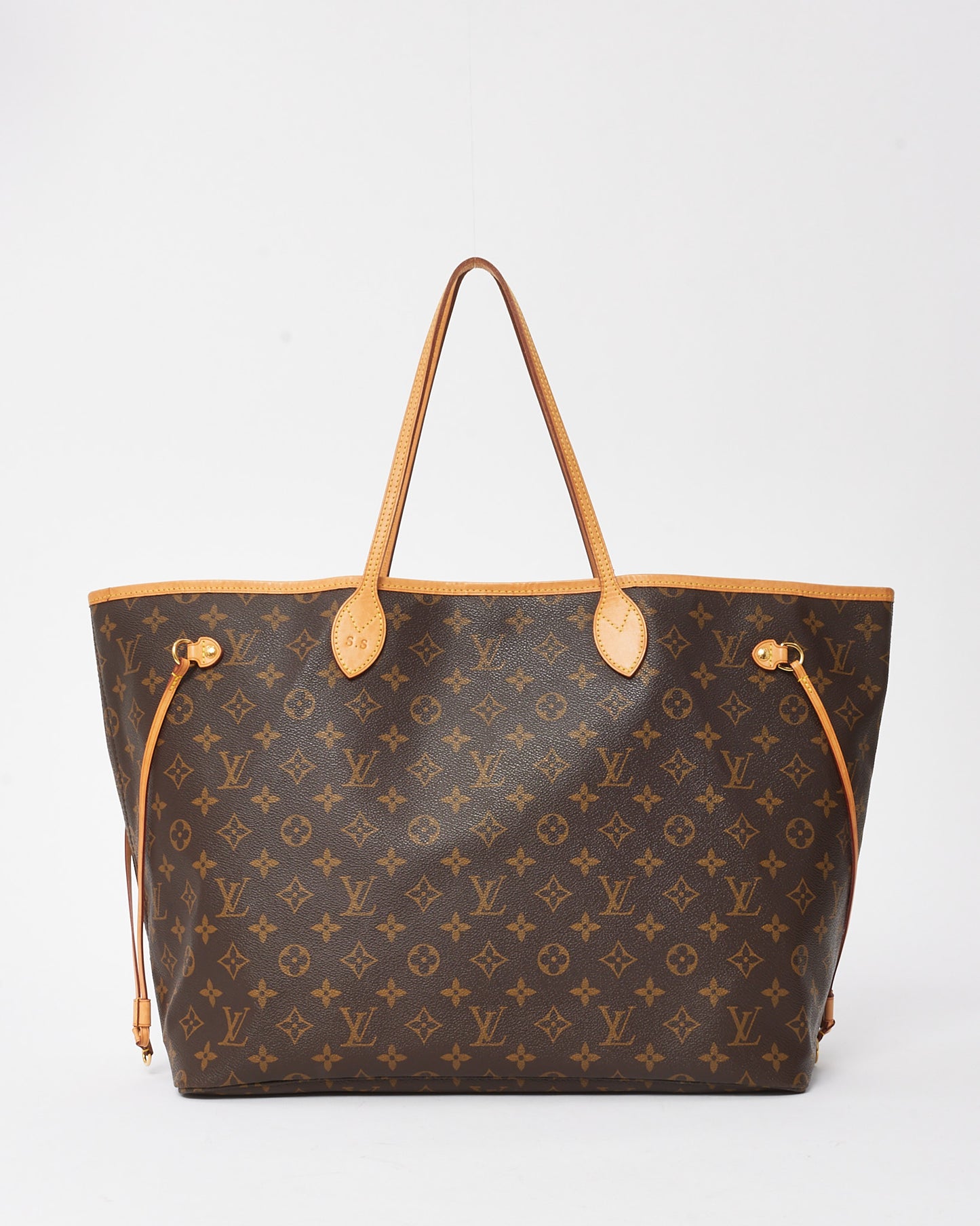 Louis Vuitton Monogram Canvas Neverfull GM Bag with Pouch (with Initials)