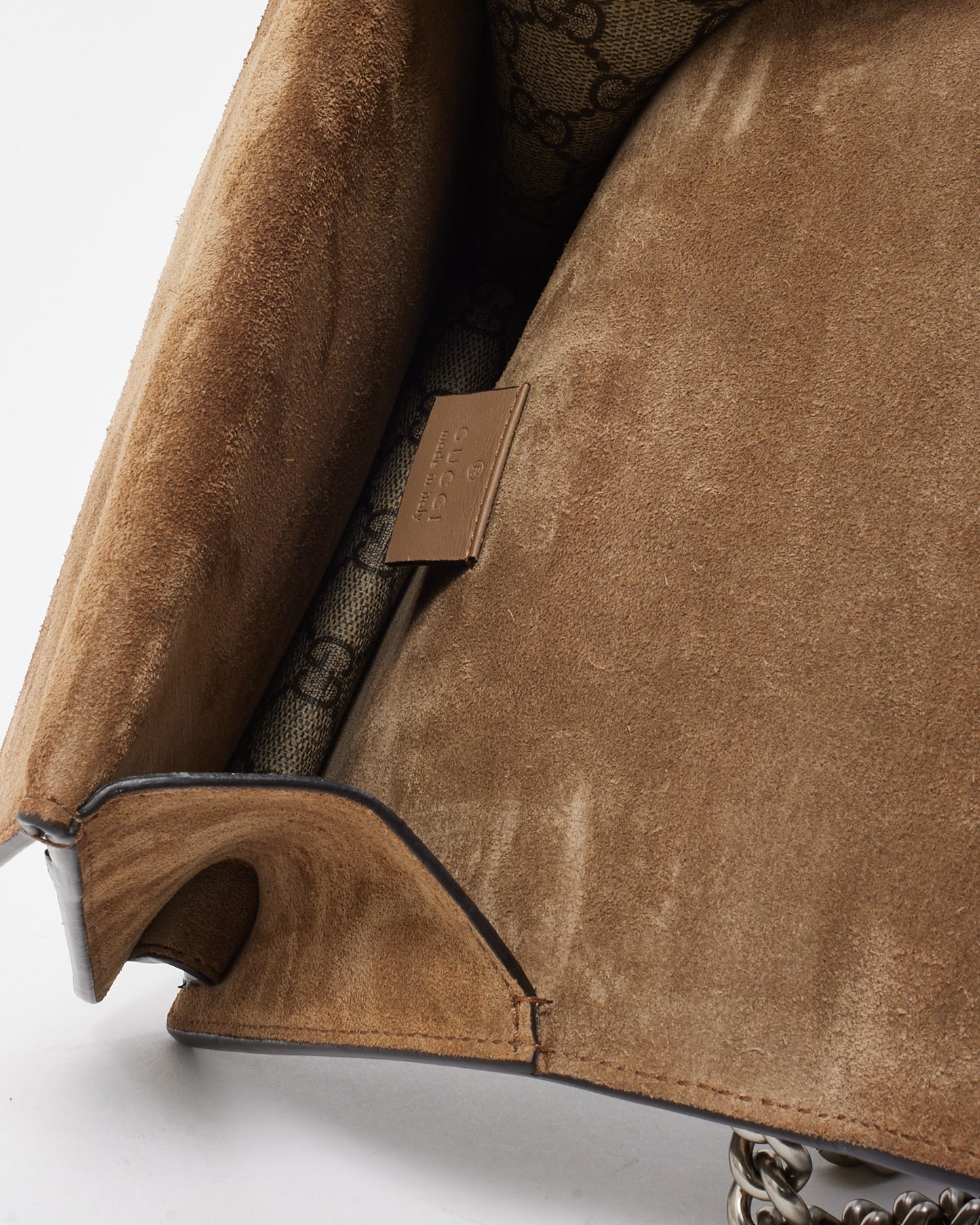 Gucci Beige and Ebony Monogram GG Supreme Canvas Mini Square Dionysus Shoulder Bag