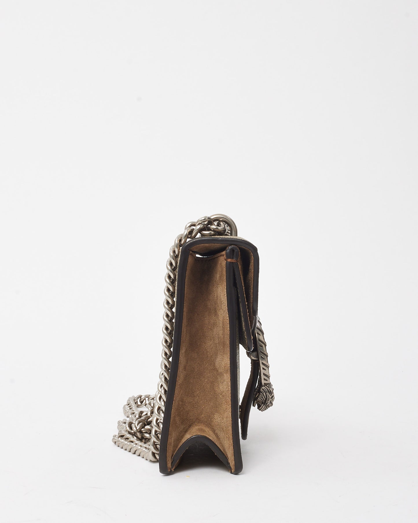 Gucci Beige and Ebony Monogram GG Supreme Canvas Mini Square Dionysus Shoulder Bag