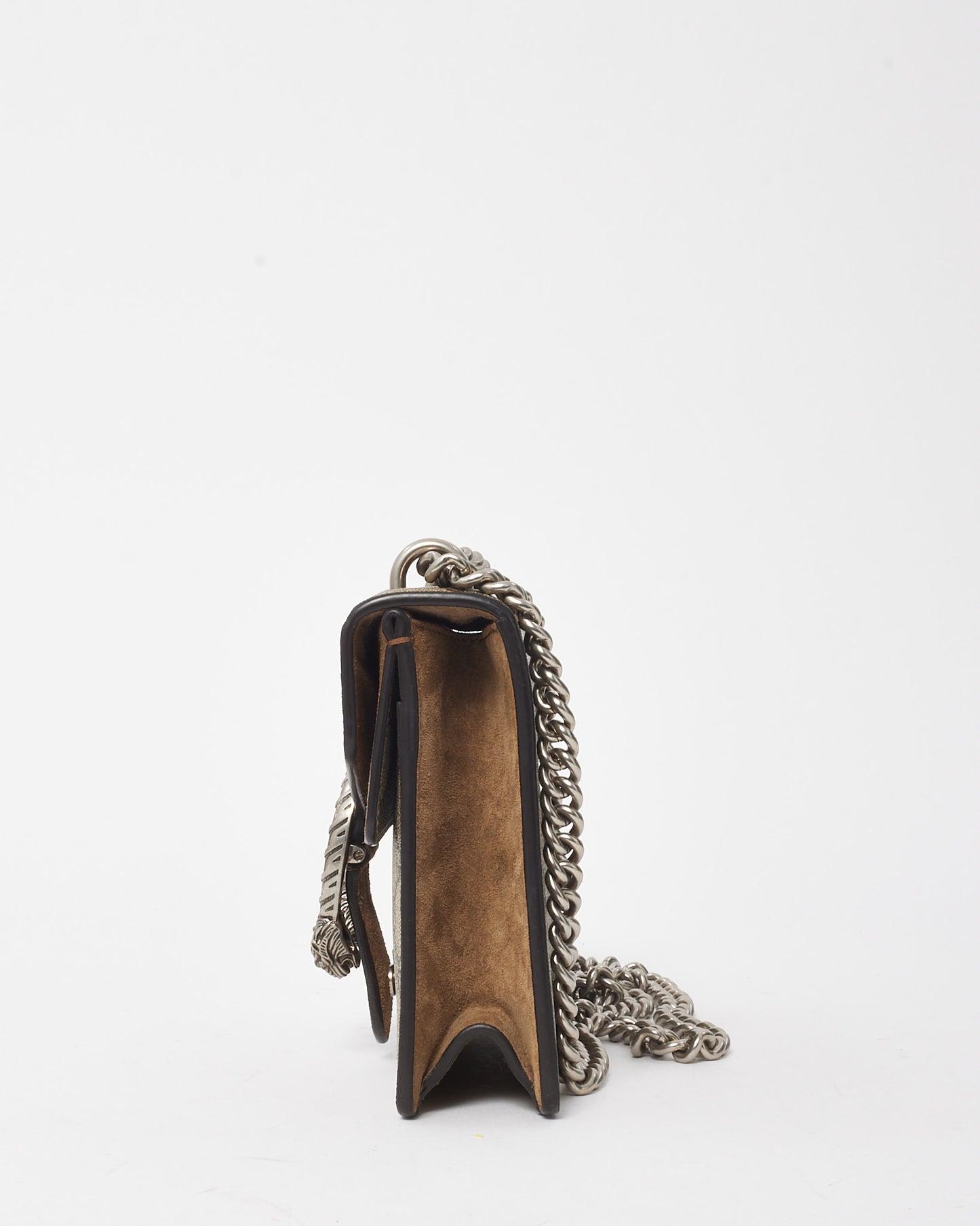 Gucci Beige and Ebony Monogram GG Supreme Canvas Mini Square Dionysus Shoulder Bag