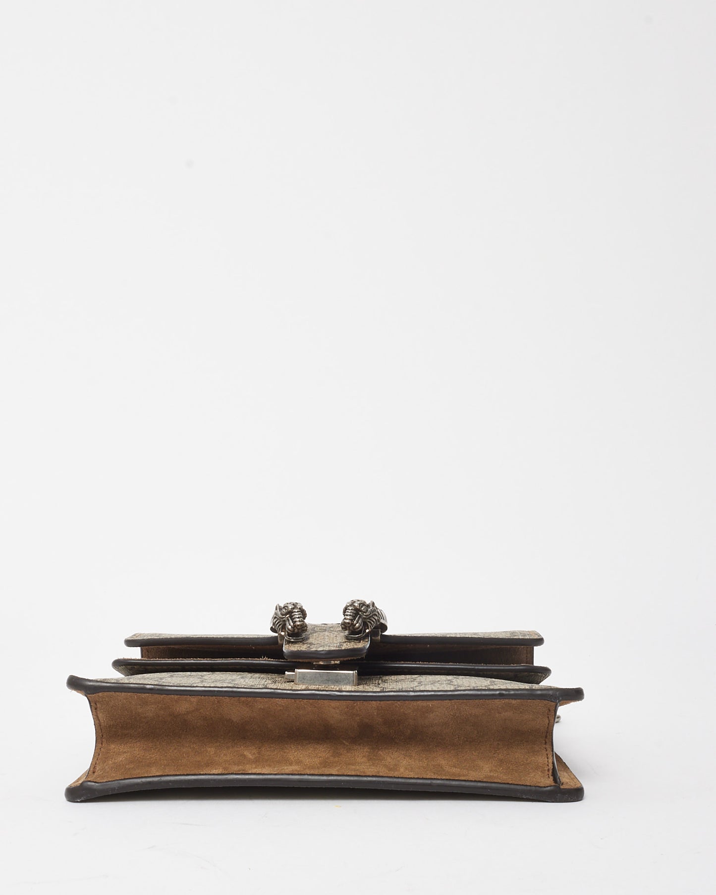 Gucci Beige and Ebony Monogram GG Supreme Canvas Mini Square Dionysus Shoulder Bag