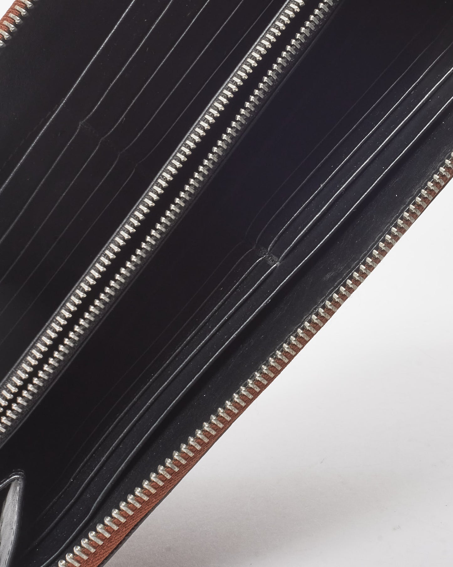 Loewe Brown Coated Linen and Leather Anagram Organizer Giant Zip Around Wallet