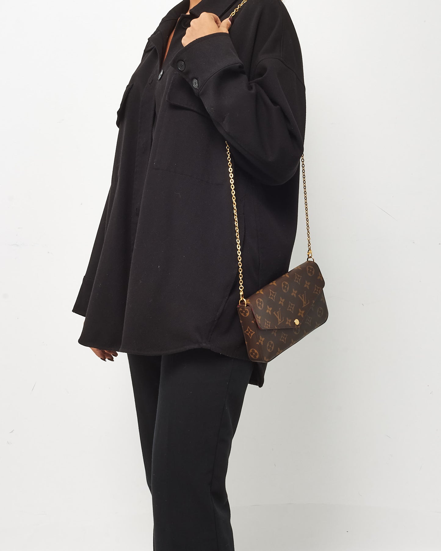 Louis Vuitton Monogram Canvas Felicie Pochette Crossbody