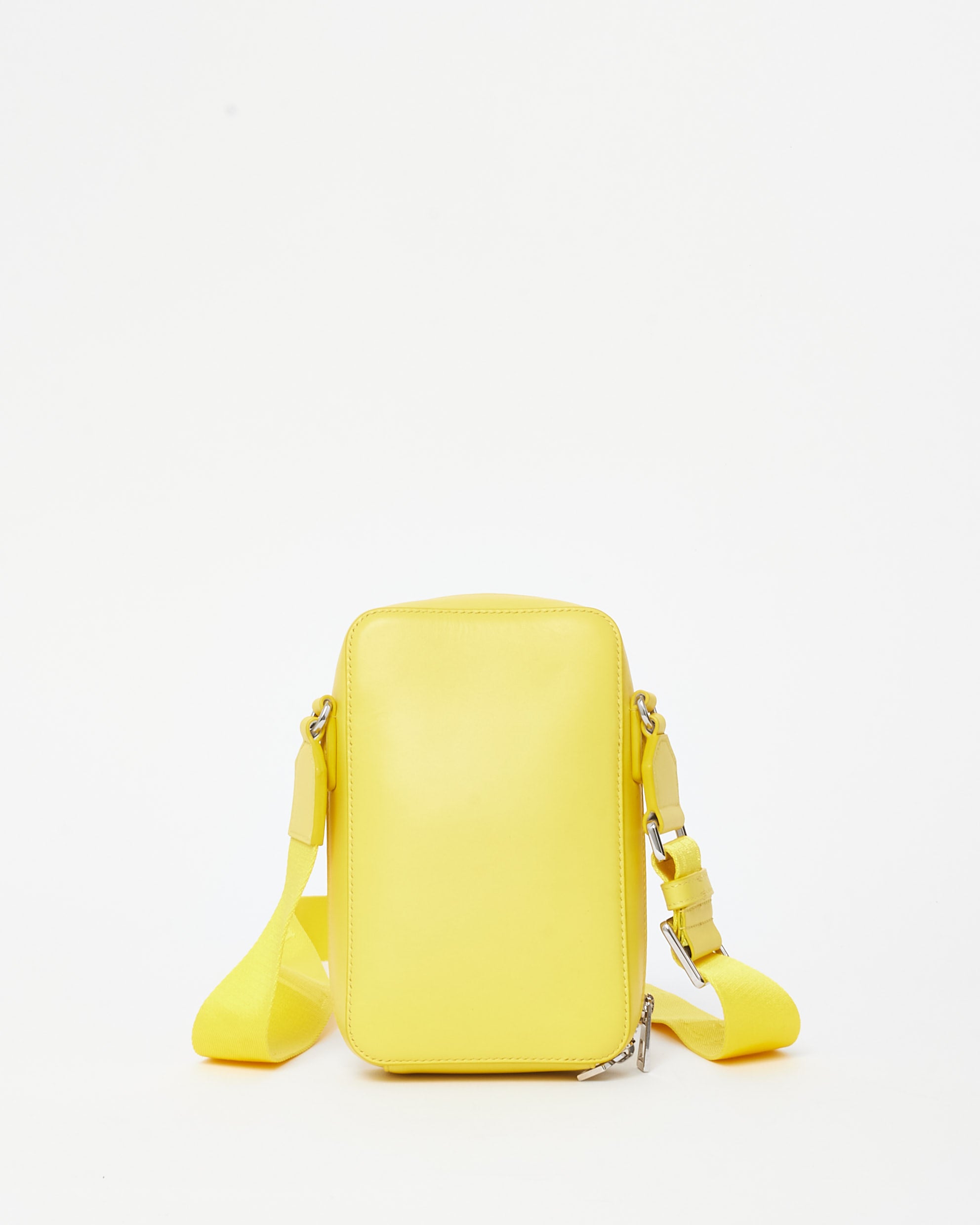Buy Loewe Yellow Leather Logo Vertical Pocket Crossbody Bag